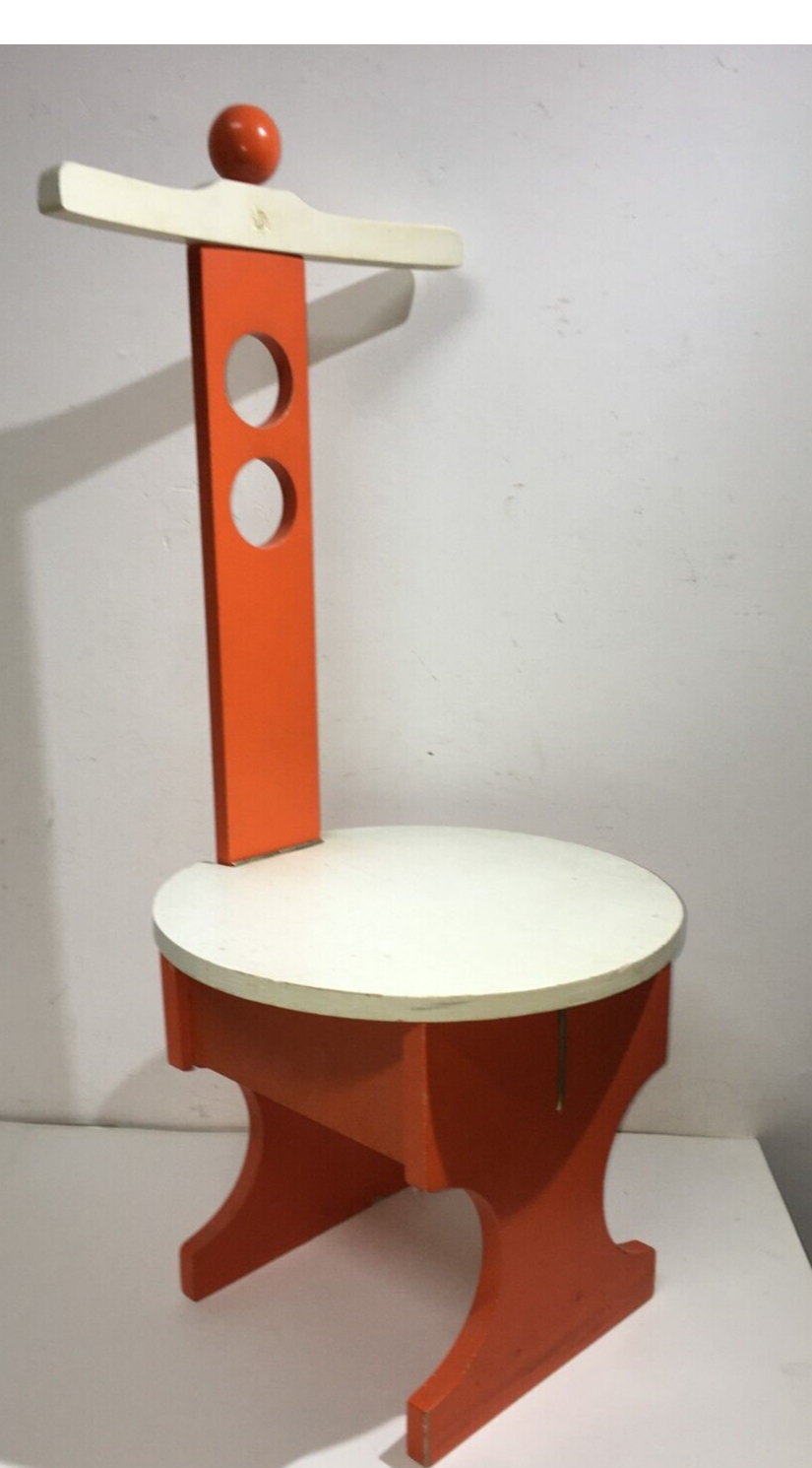 Sedia Da Bambino Modernariato Reguitti, Forse Su Disegno Di Gio Ponti