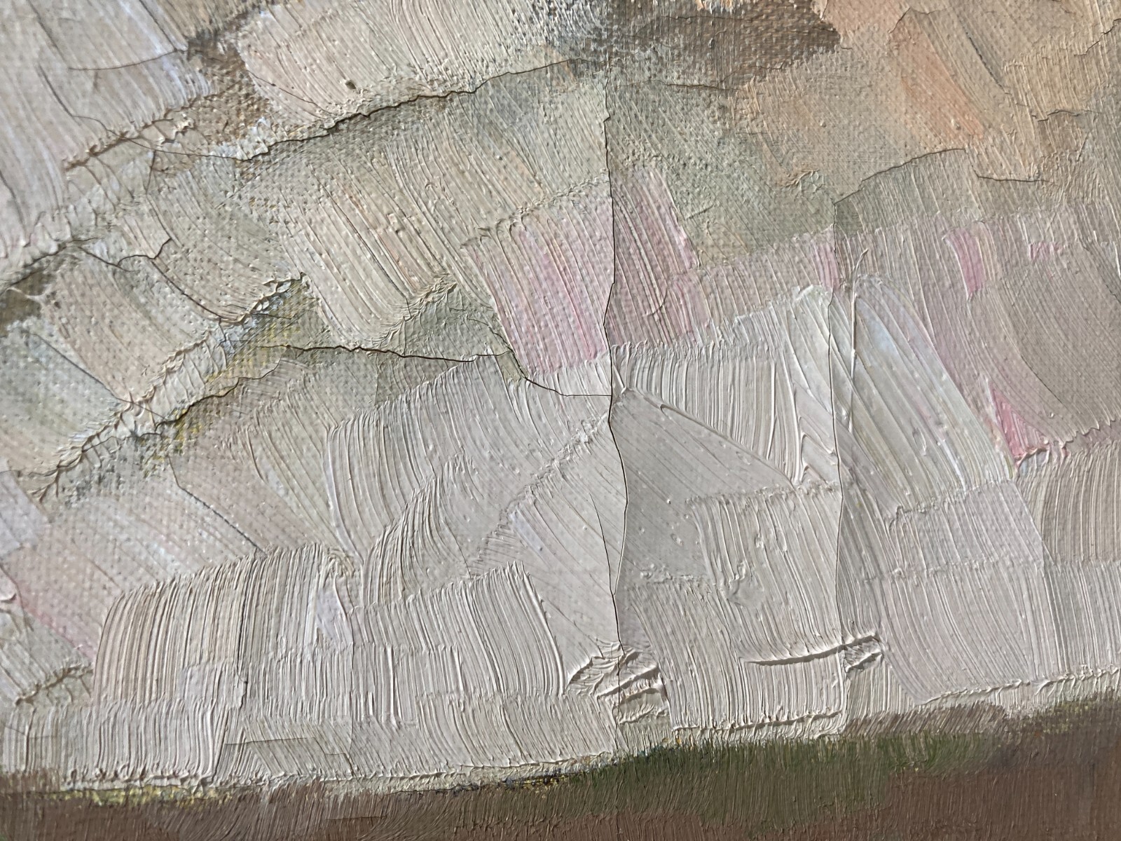 Paesaggio Laziale, Nemi   Veduta Paesaggistica   Dipinto Di L. Magnani