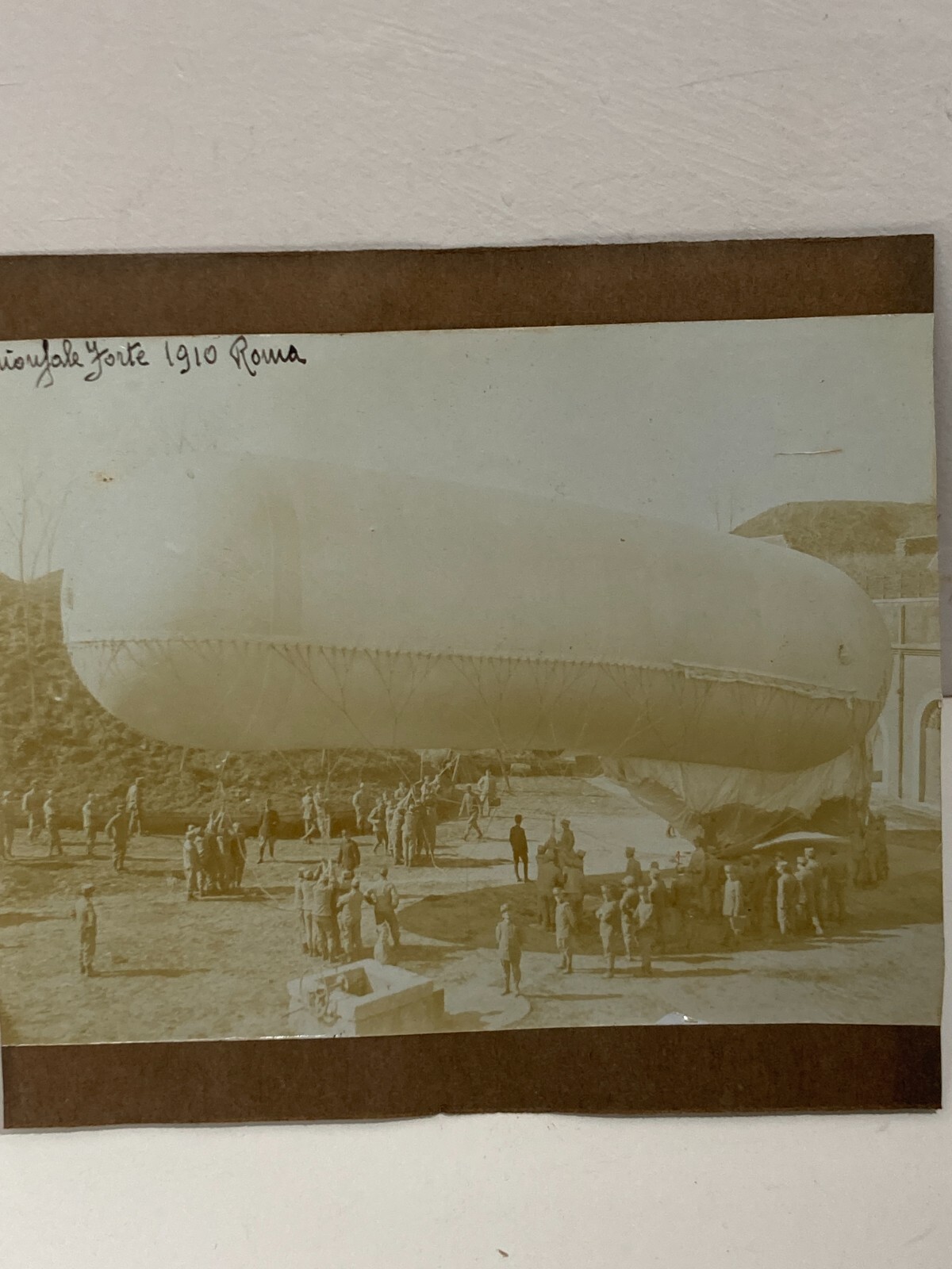 Militaria, Aerostatica, Pallone Frenato, Roma, Forte Trionfale, 1910, Foto Originale