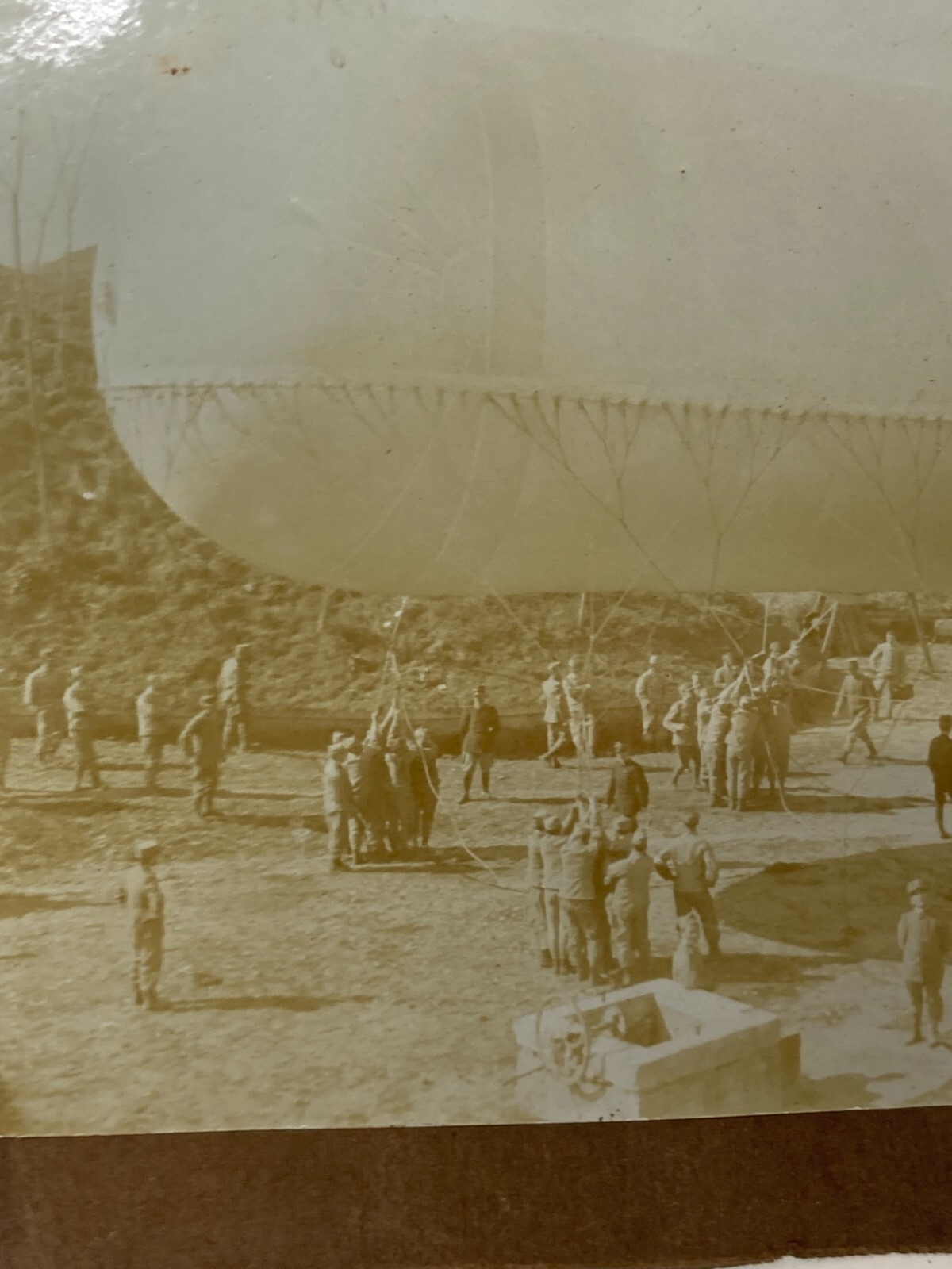 Militaria, Aerostatica, Pallone Frenato, Roma, Forte Trionfale, 1910, Foto Originale