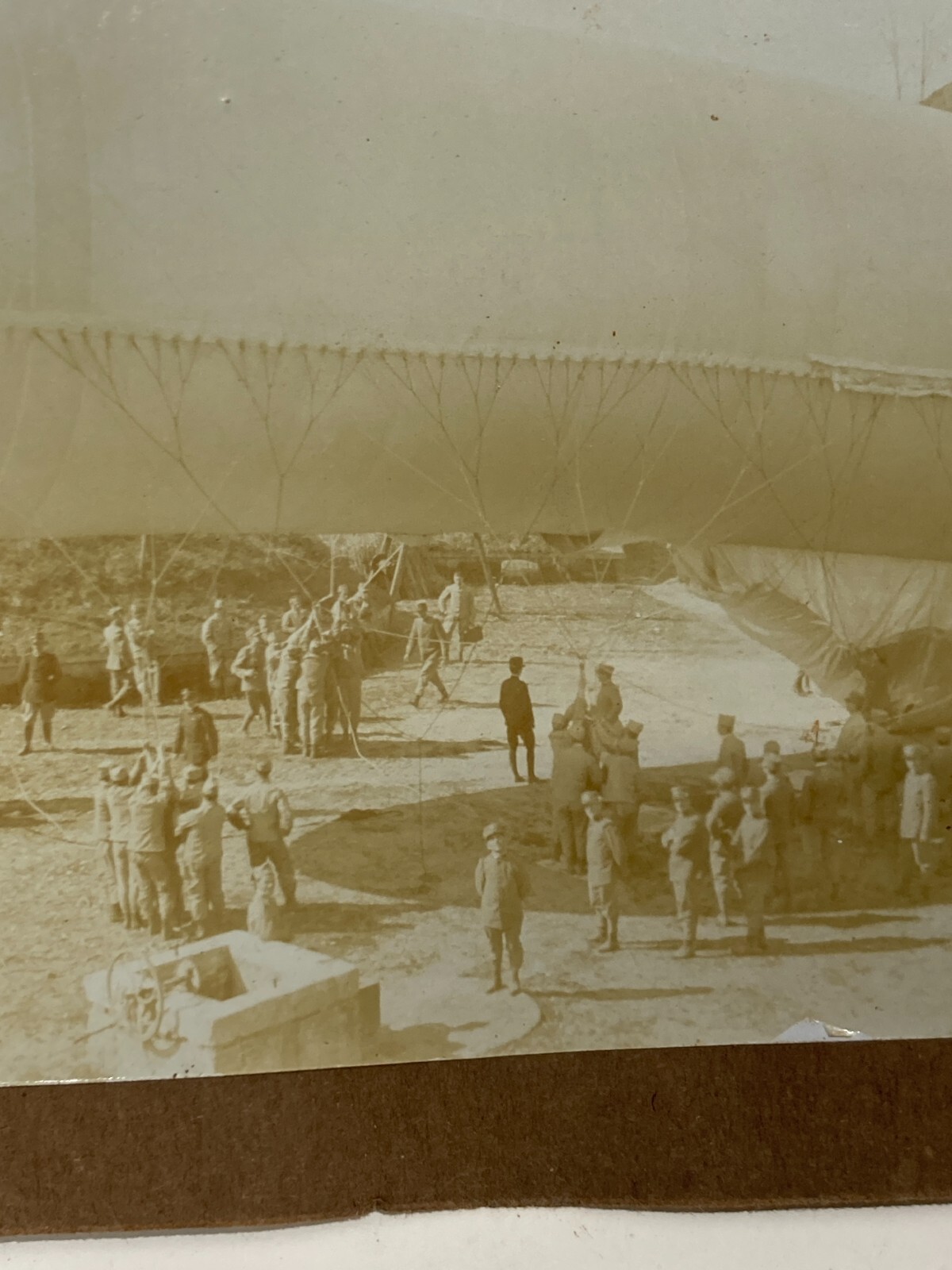 Militaria, Aerostatica, Pallone Frenato, Roma, Forte Trionfale, 1910, Foto Originale