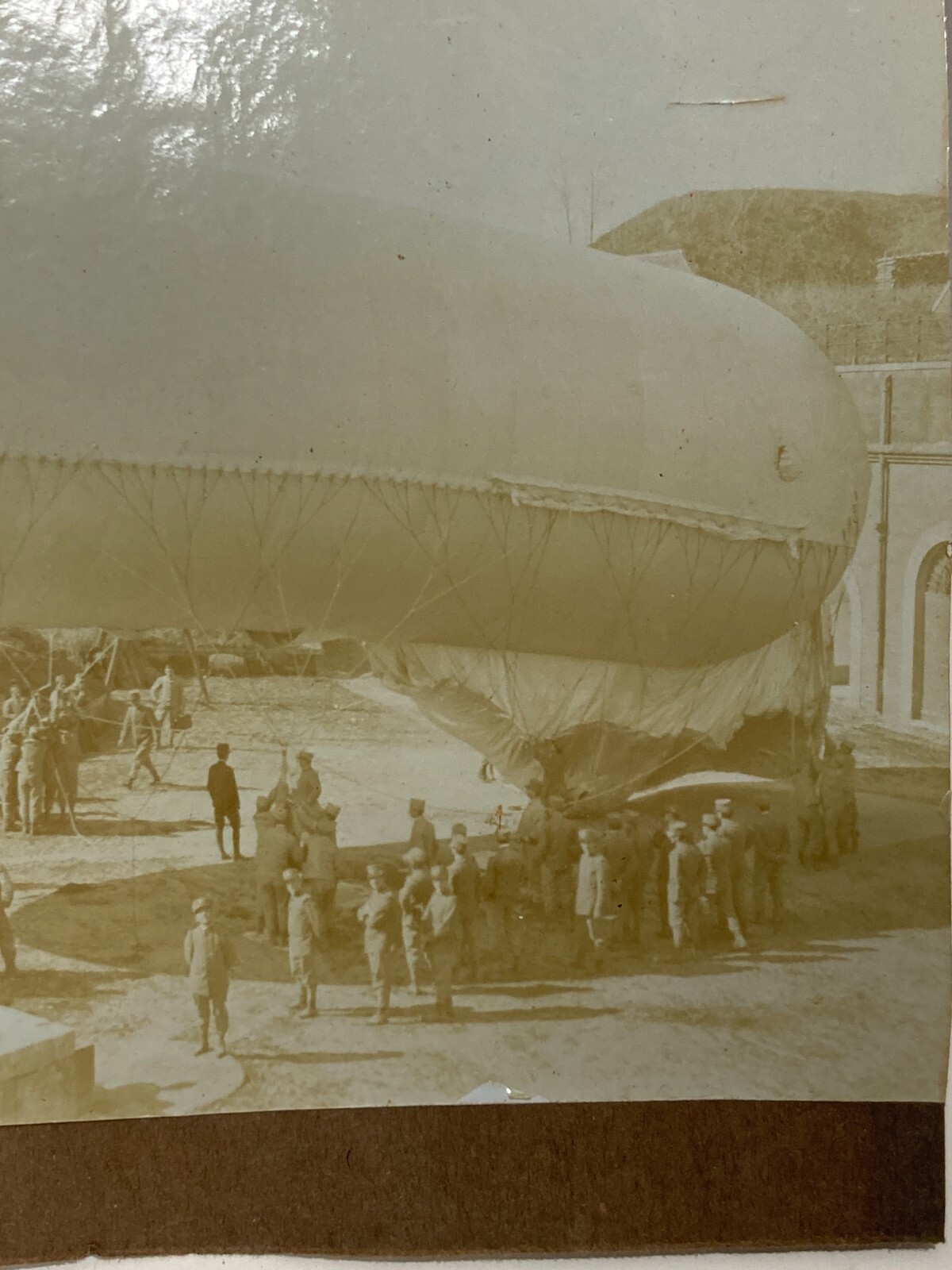 Militaria, Aerostatica, Pallone Frenato, Roma, Forte Trionfale, 1910, Foto Originale