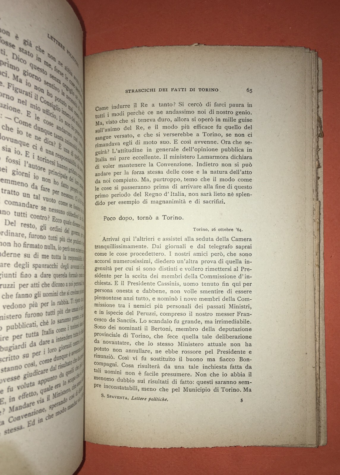 Silvio Spaventa, Lettere Politiche (1861 1893). Bari, Laterza, 1926