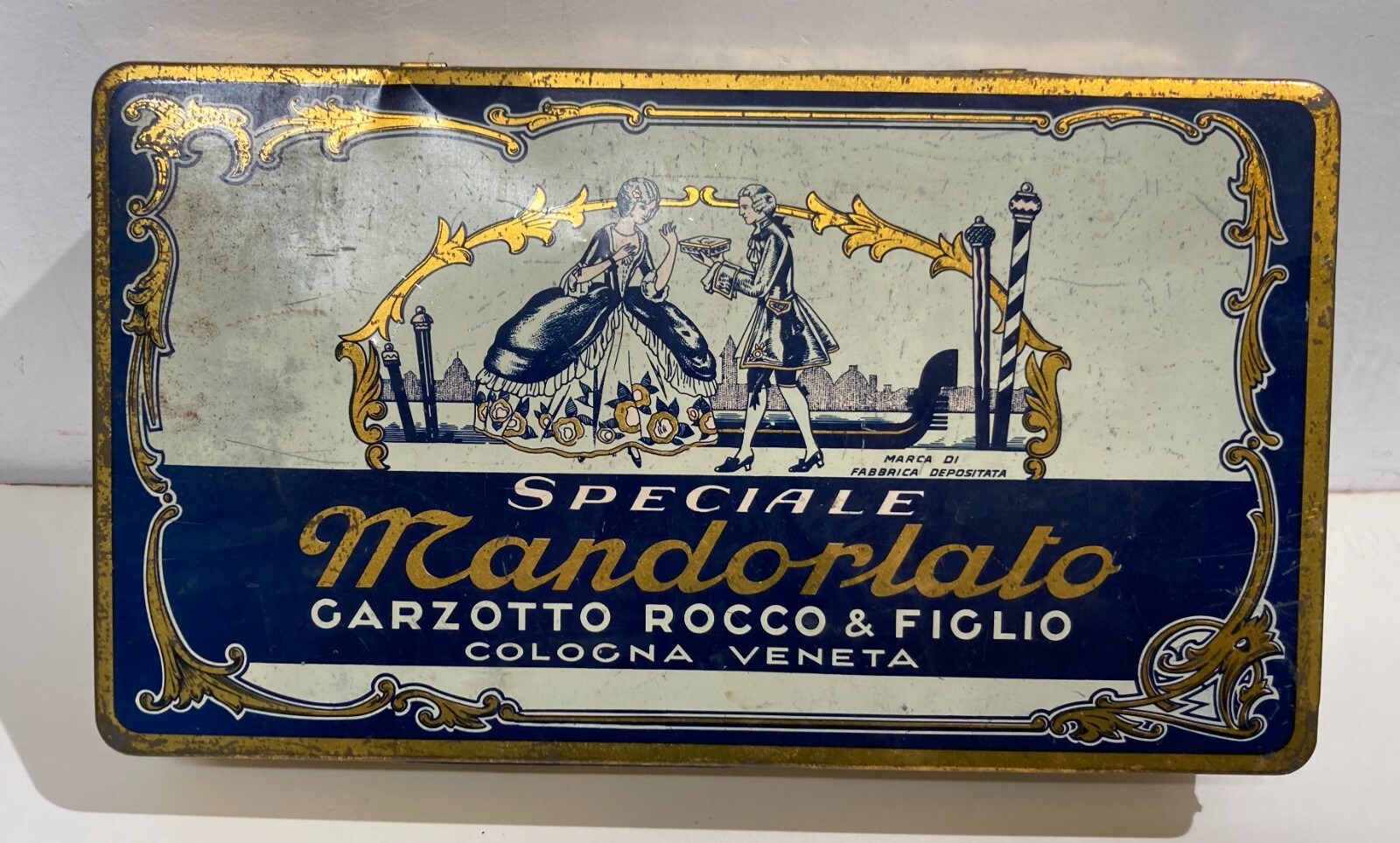 Verona, Cologna Veneta   Dolciaria Mandorlato Garzotto   Scatola Pubblicitaria