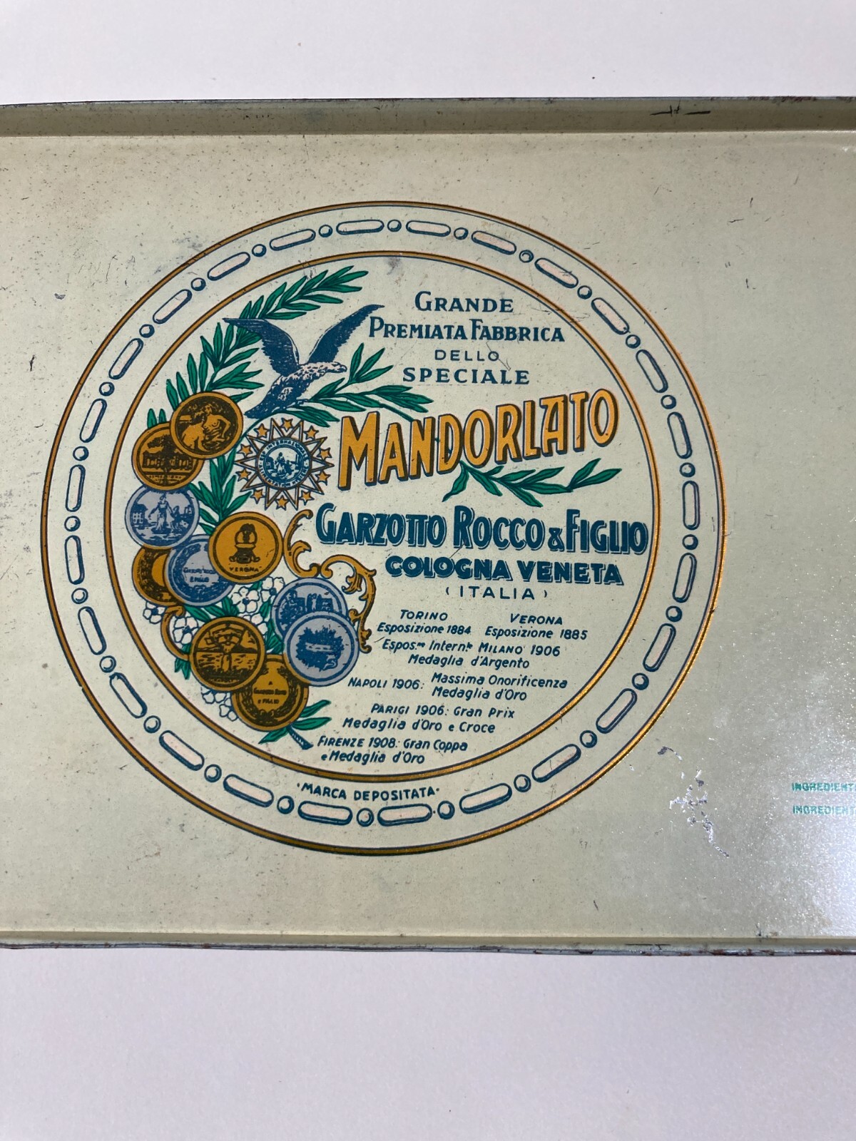 Verona, Cologna Veneta   Dolciaria Mandorlato Garzotto   Scatola Pubblicitaria