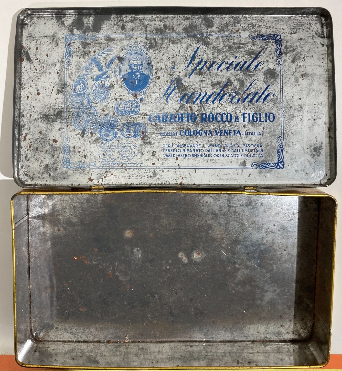 Verona, Cologna Veneta   Dolciaria Mandorlato Garzotto   Scatola Pubblicitaria