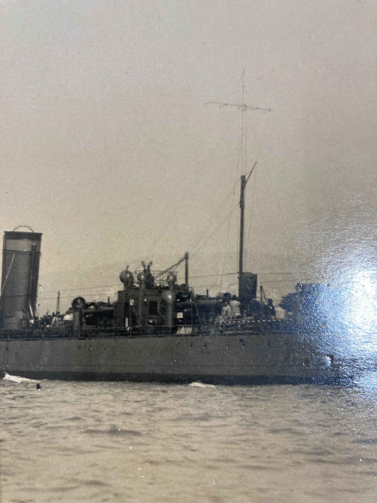 Militaria, Marina Militare, Antica Fotografia Del Cacciatorpediniere Monzambano