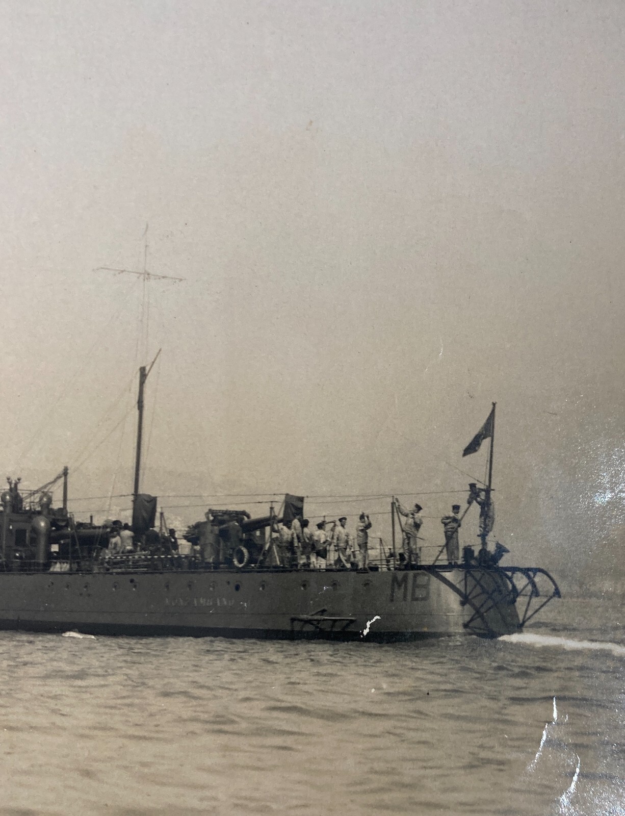 Militaria, Marina Militare, Antica Fotografia Del Cacciatorpediniere Monzambano