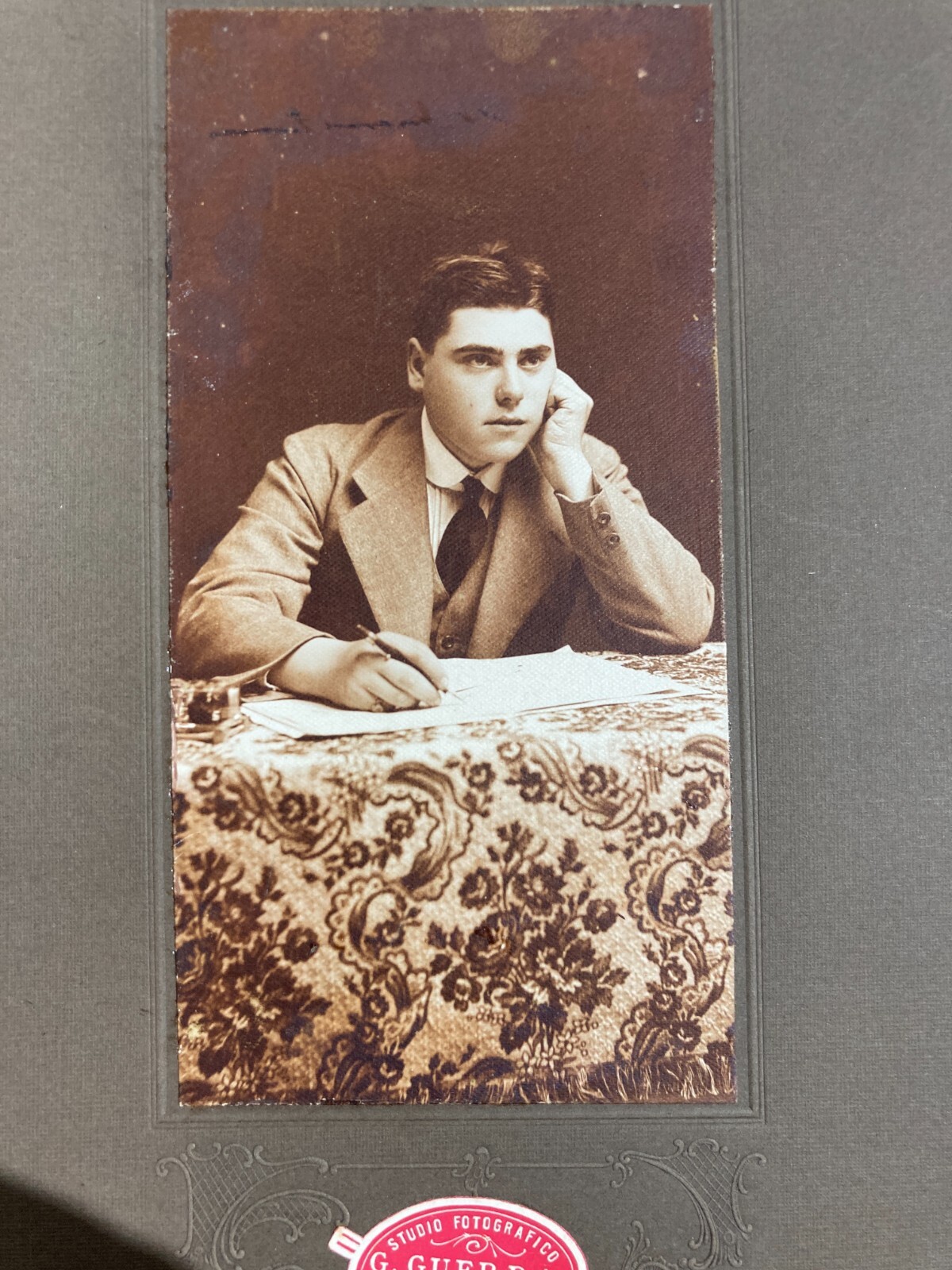 Fotografia Da Collezione, Fotografo Guerra (Lugo). Ritratto Di Giovane Studente.