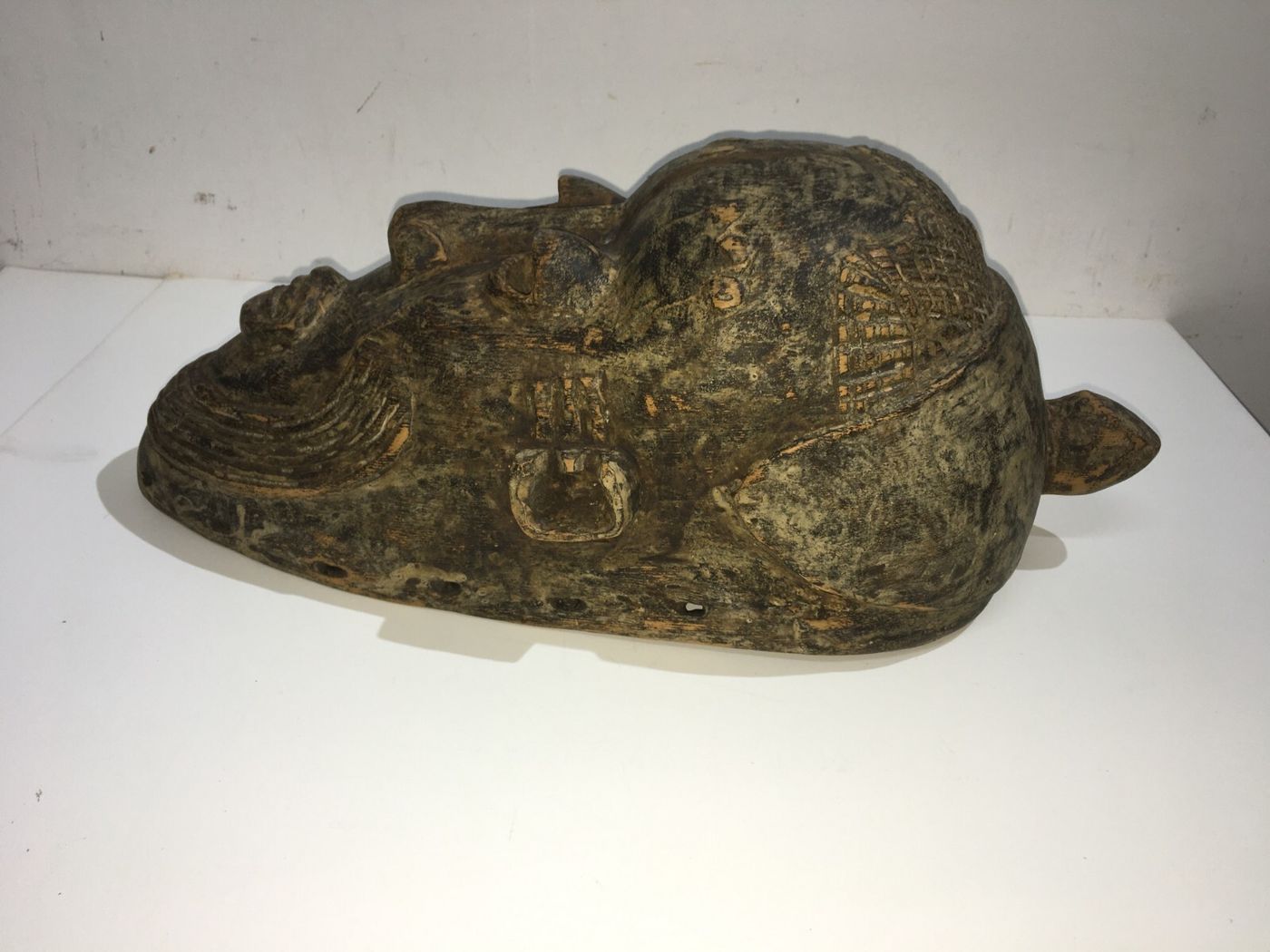 Maschera Africana In Scultura Lignea (arte Tribale)