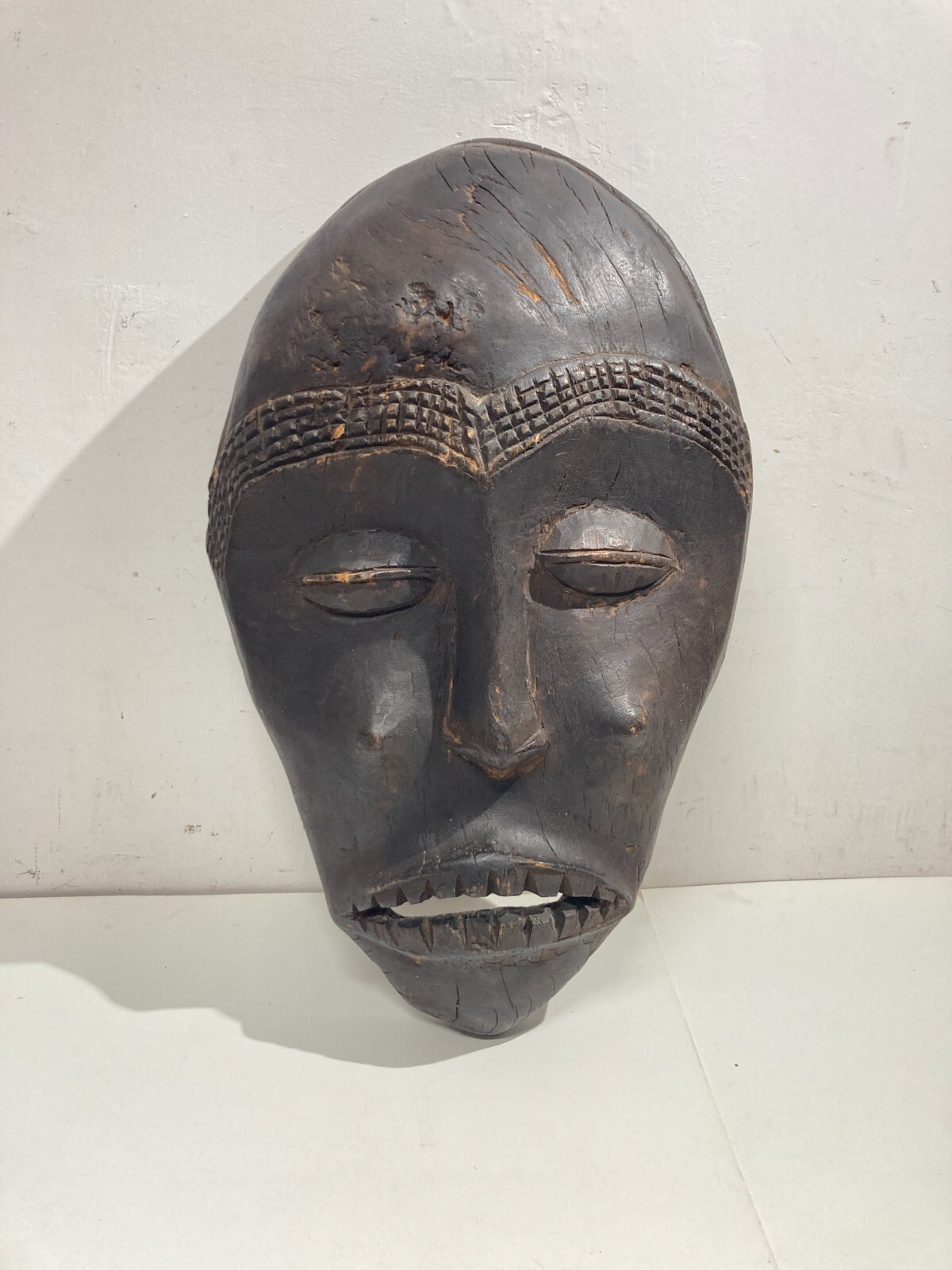 Arte Tribale, Scultura Lignea: Maschera Africana Da Collezione