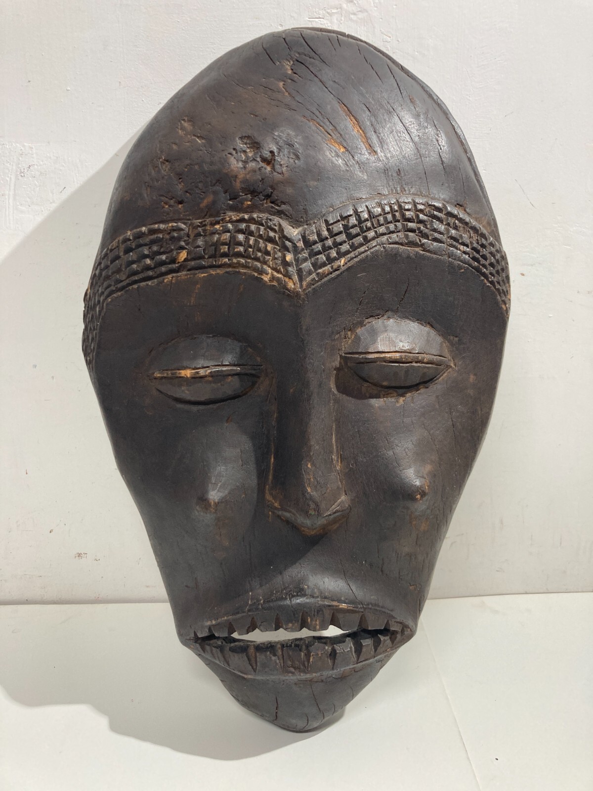Arte Tribale, Scultura Lignea: Maschera Africana Da Collezione