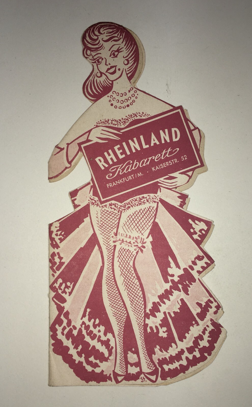 Musica, Spettacolo, Teatro, Cabaret: Pieghevole Pubblicitario, Francoforte, Germania