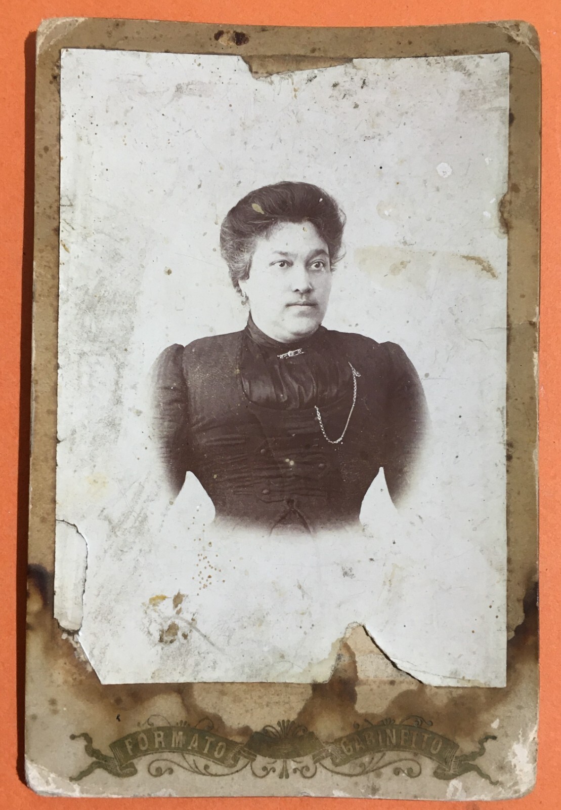 Fotografia Antica Da Collezione   Castellammare Di Stabia   Fotografo Correa