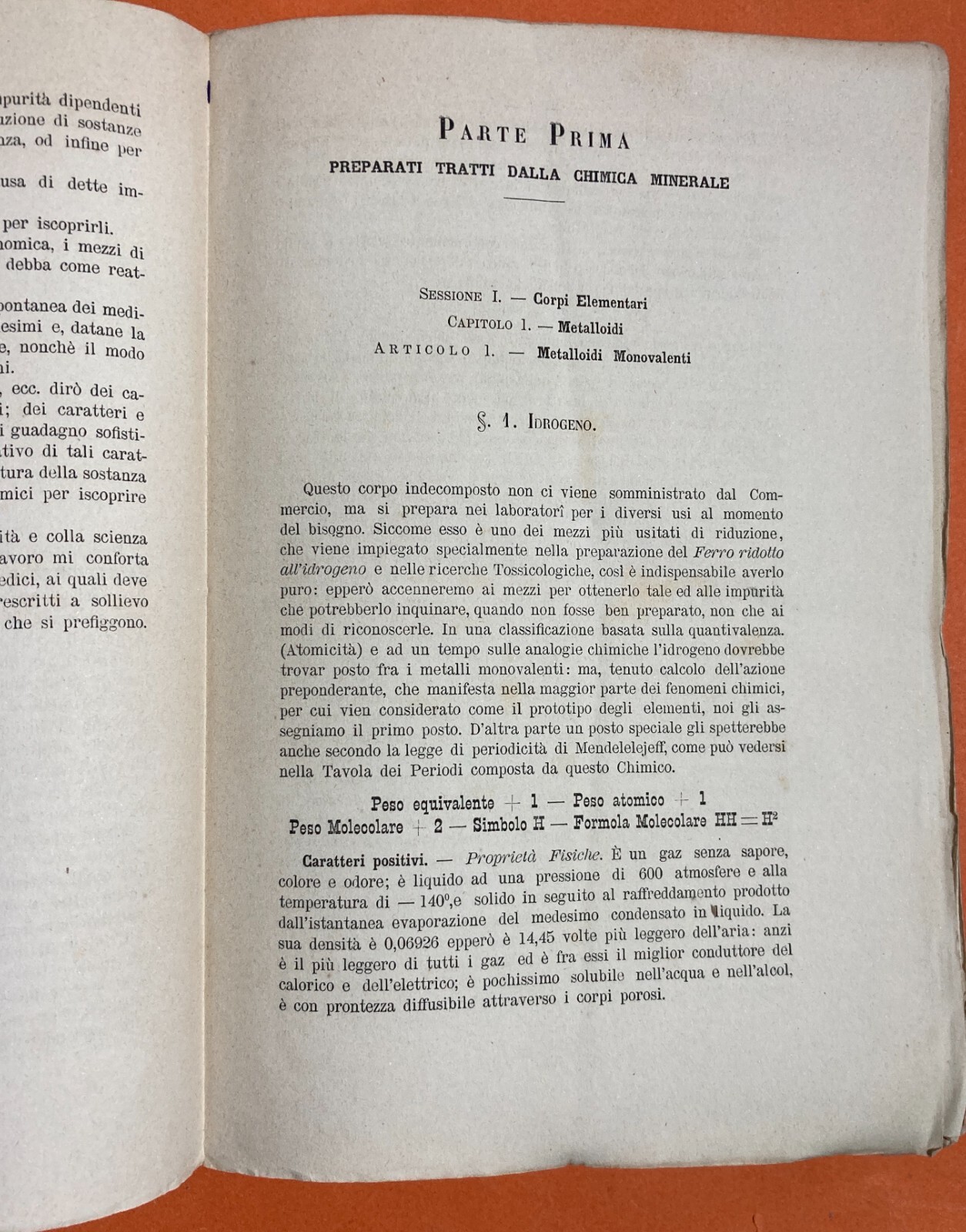 Chimica Farmaceutica, Sofisticazioni E Metalloidi. Antica Edizione, D. Vitali, Piacenza