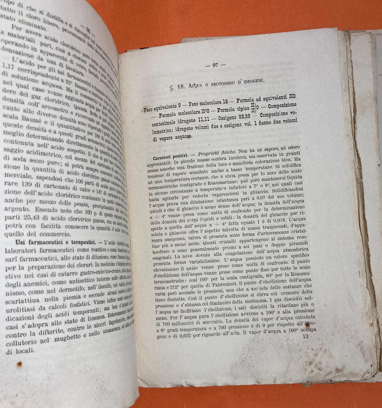 Chimica Farmaceutica, Sofisticazioni E Metalloidi. Antica Edizione, D. Vitali, Piacenza