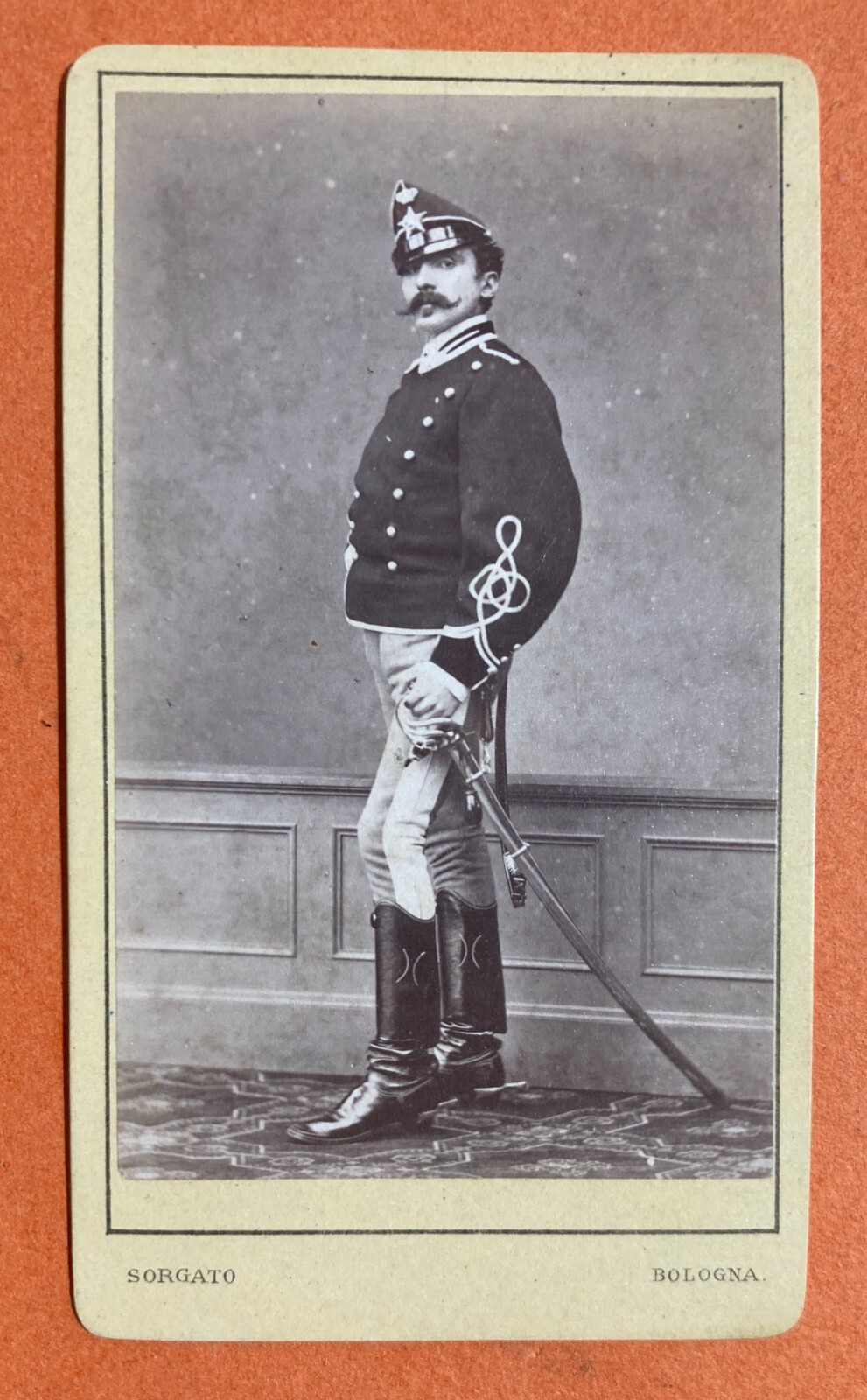 Bologna   Fotografo Sorgato   Antica Fotografia Originale   Militaria