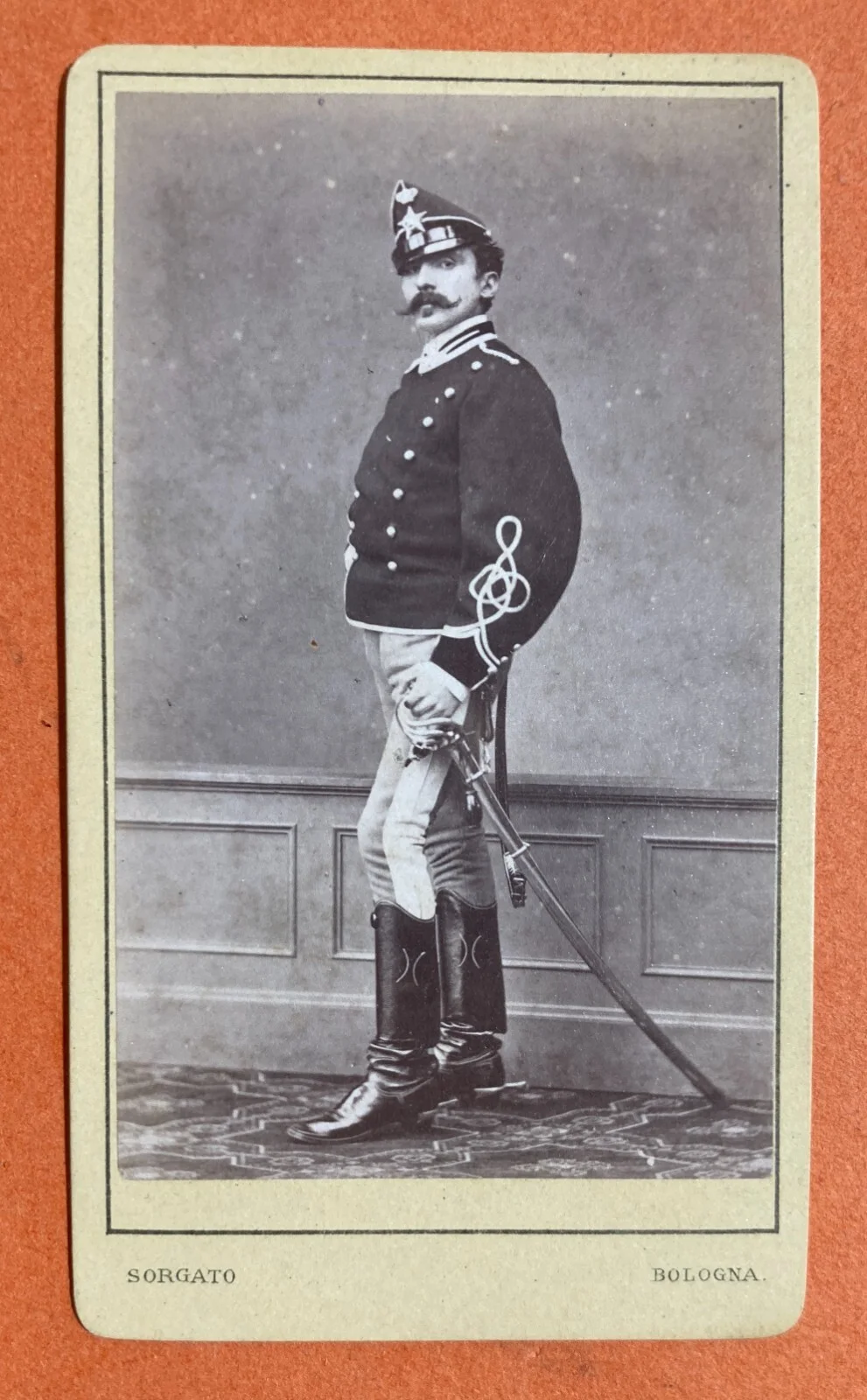Bologna - Photographer Sorgato - Original Antique Photograph - Militaria