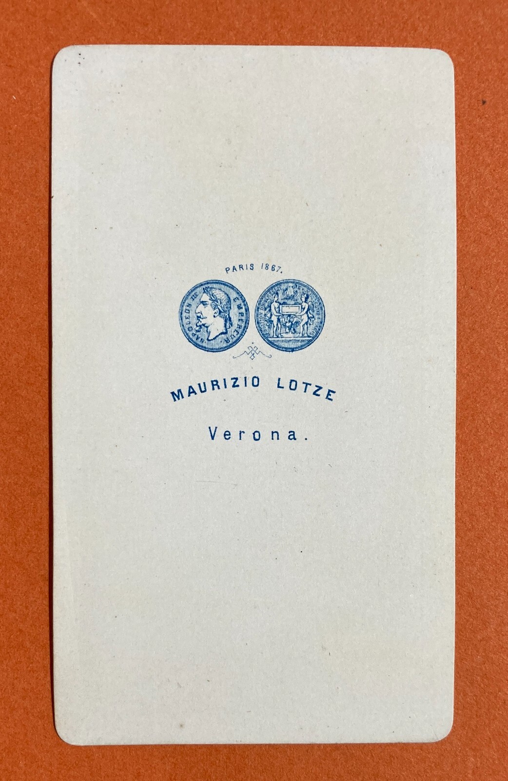 Militaria, Antico Ritratto: Fotografia Originale Del Fotografo Maurizio Lotze, Verona