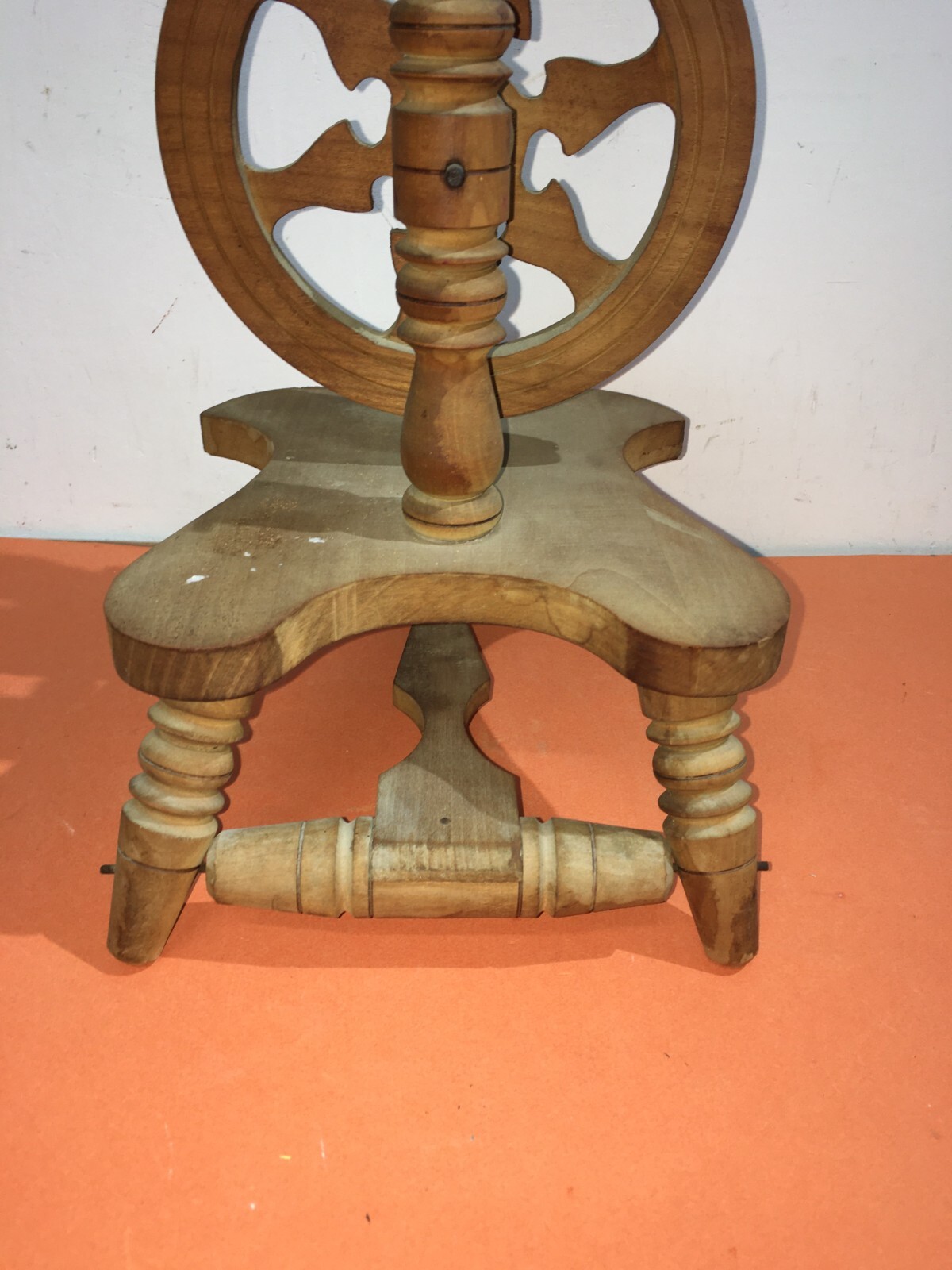 Arte Popolare, Folklore, Tessuti, Filatura: Antico Arcolaio In Legno Decorativo