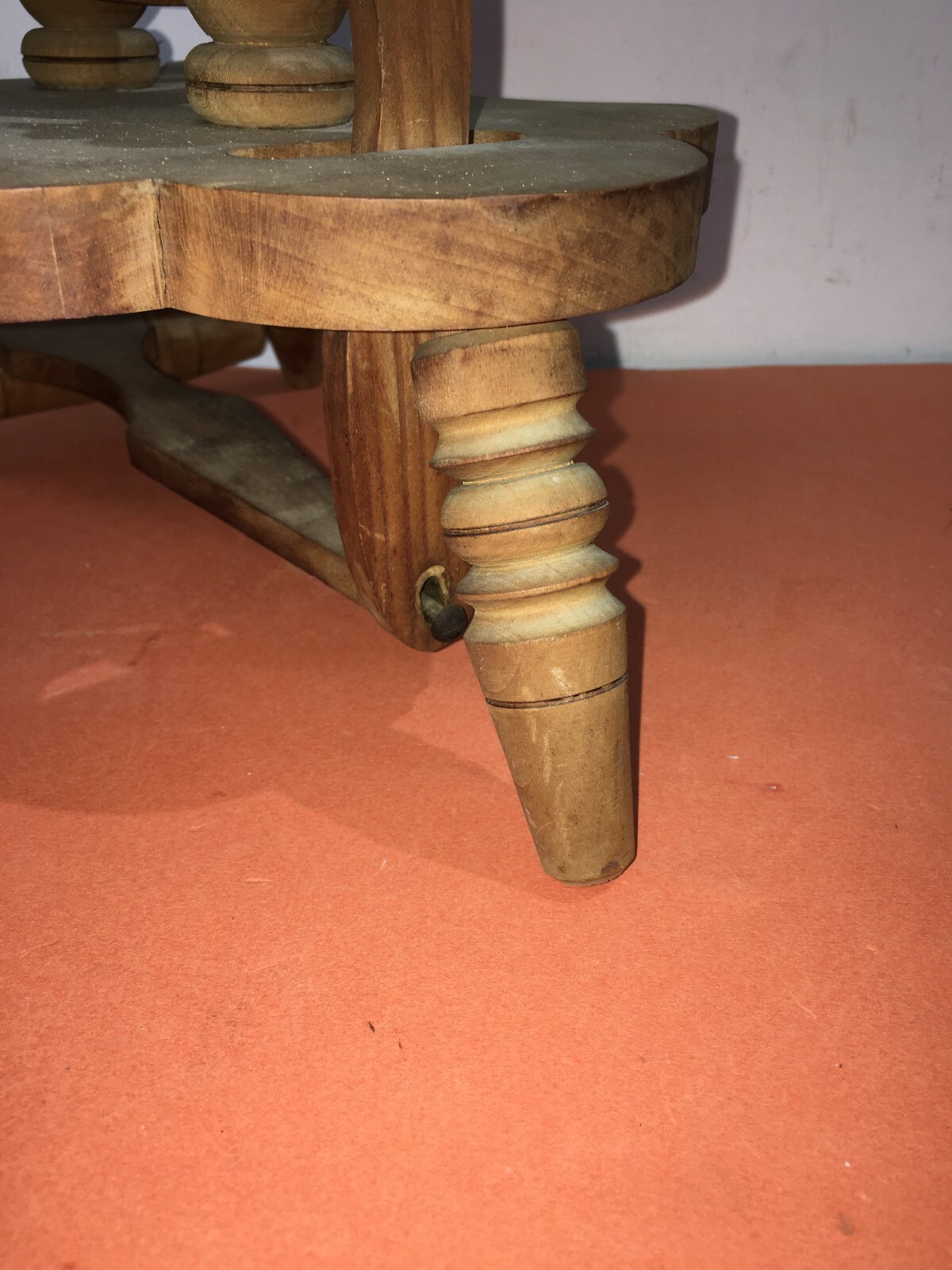 Arte Popolare, Folklore, Tessuti, Filatura: Antico Arcolaio In Legno Decorativo