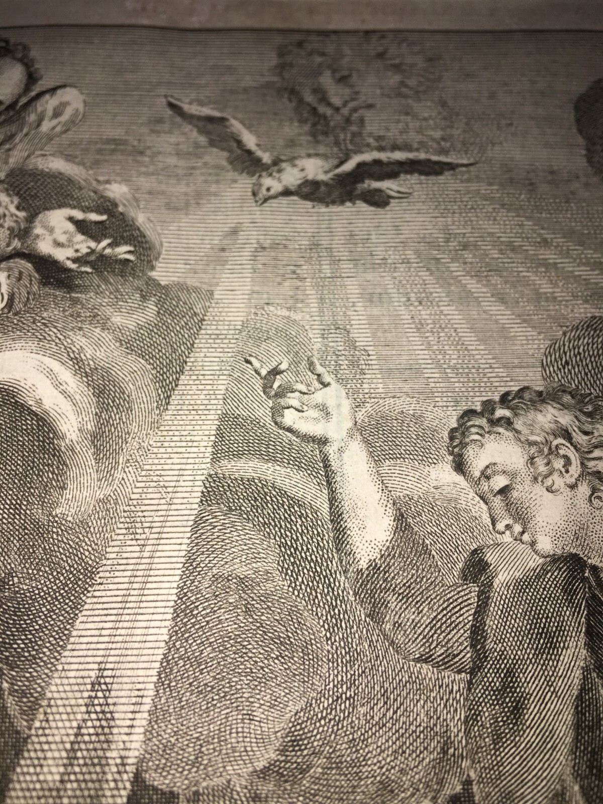 Arte Devozionale: Annunciazione. Antica Incisione Originale Di N. J. Cordeiro, 1781