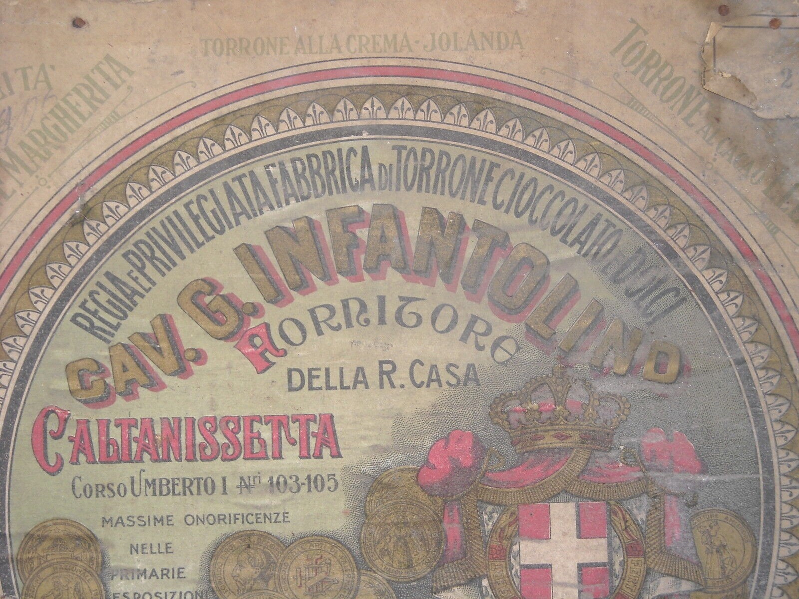 Sicilia, Caltanissetta, Dolciaria Infantolino, Torrone E Araldica