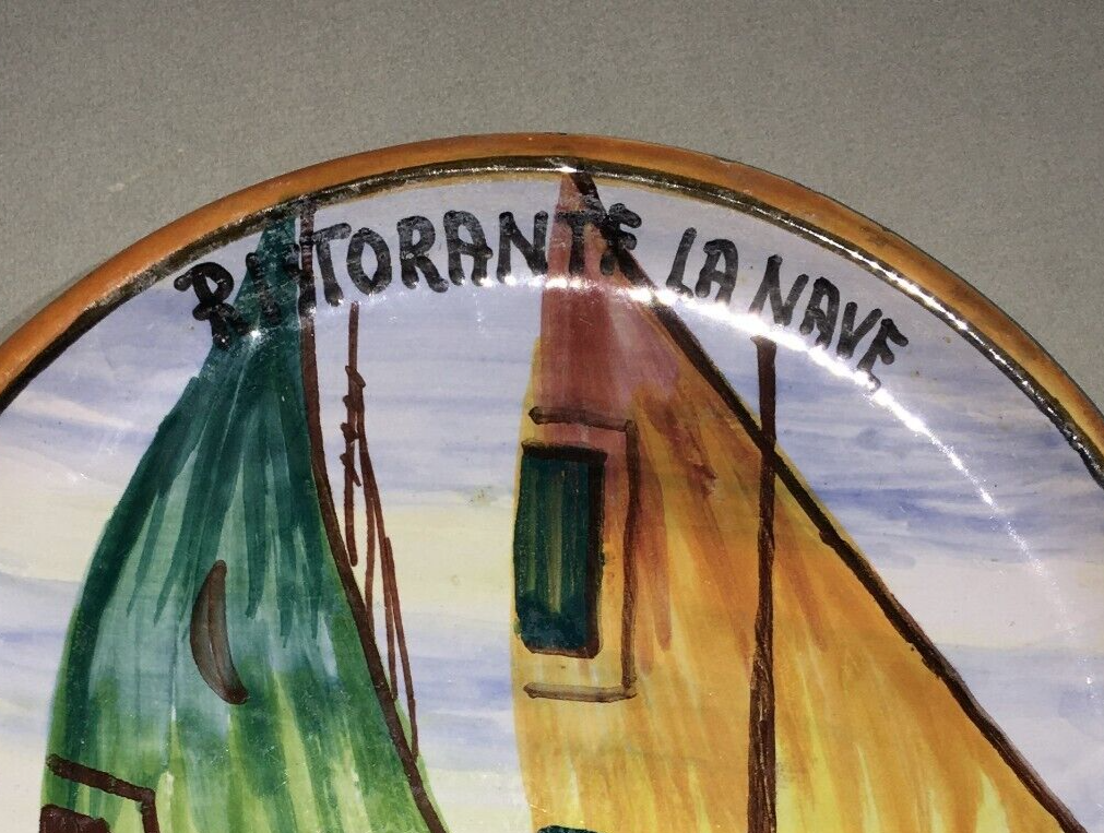 Abruzzo, Francavilla A Mare. Ceramica Pubblicitaria, Ristorante La Nave, Bontempo