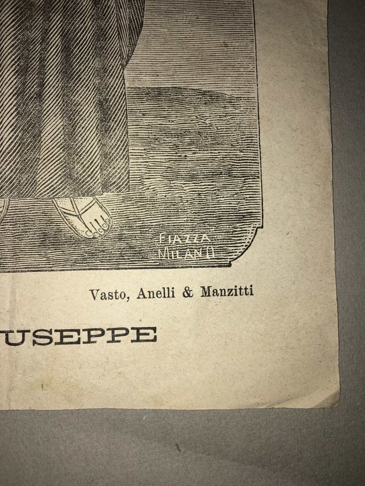 Abruzzo, Vasto. Antica Stampa Popolare Devozionale Di San Giuseppe. Edizioni Anelli E Manzitti.