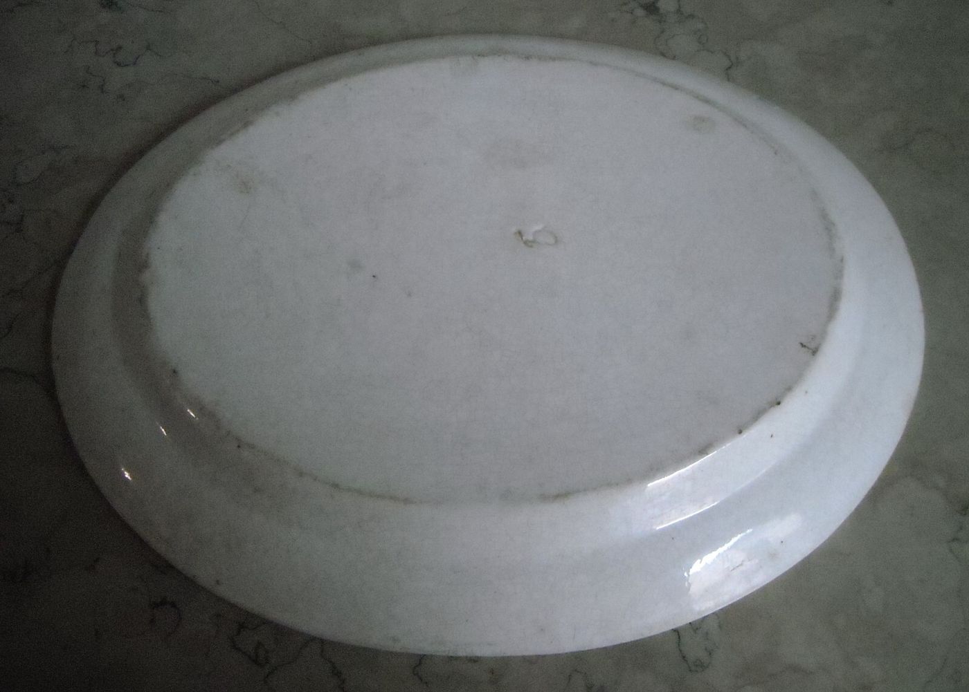 Piatto Ovale In Terraglia Giustiniani, Napoli, XIX Secolo