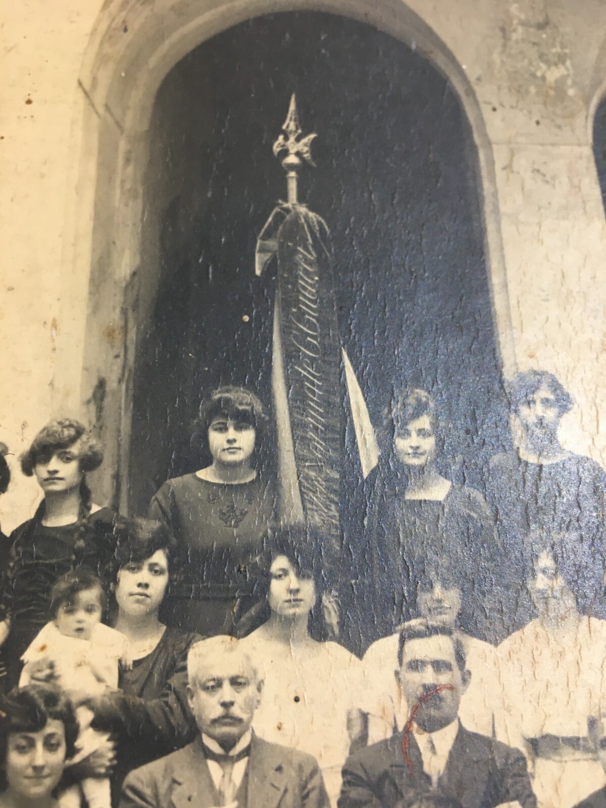 Fotografia Antica Da Collezione: Puglia, Salento, Guacci. Foto Di Gruppo.