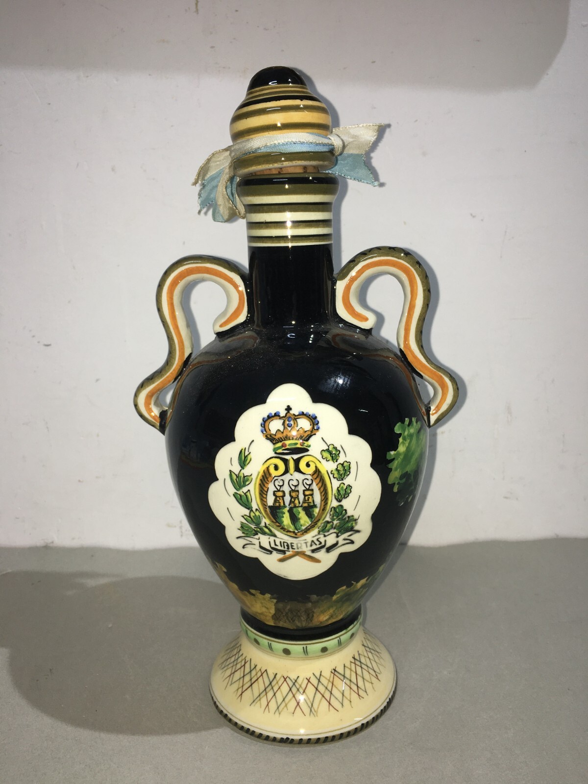 Bottiglia Decorata In Ceramica Marmaca, San Marino