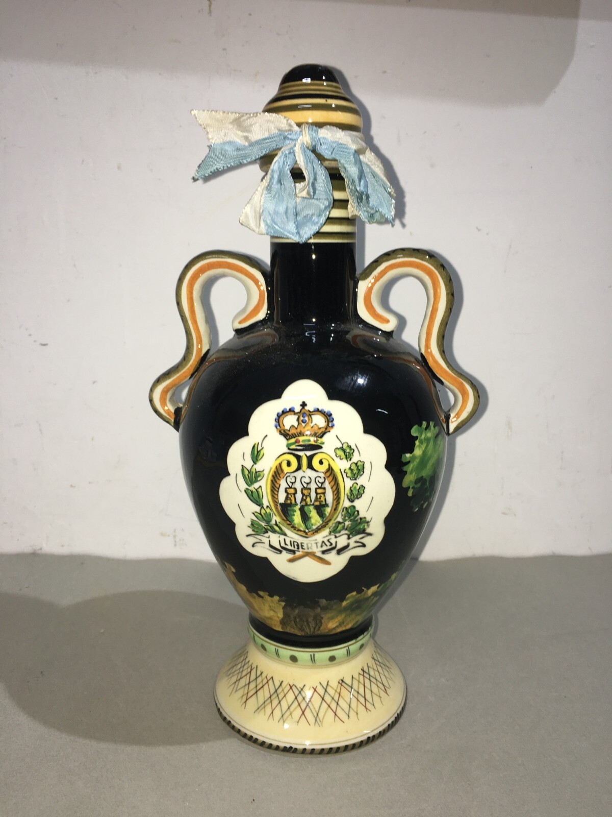 Bottiglia Decorata In Ceramica Marmaca, San Marino