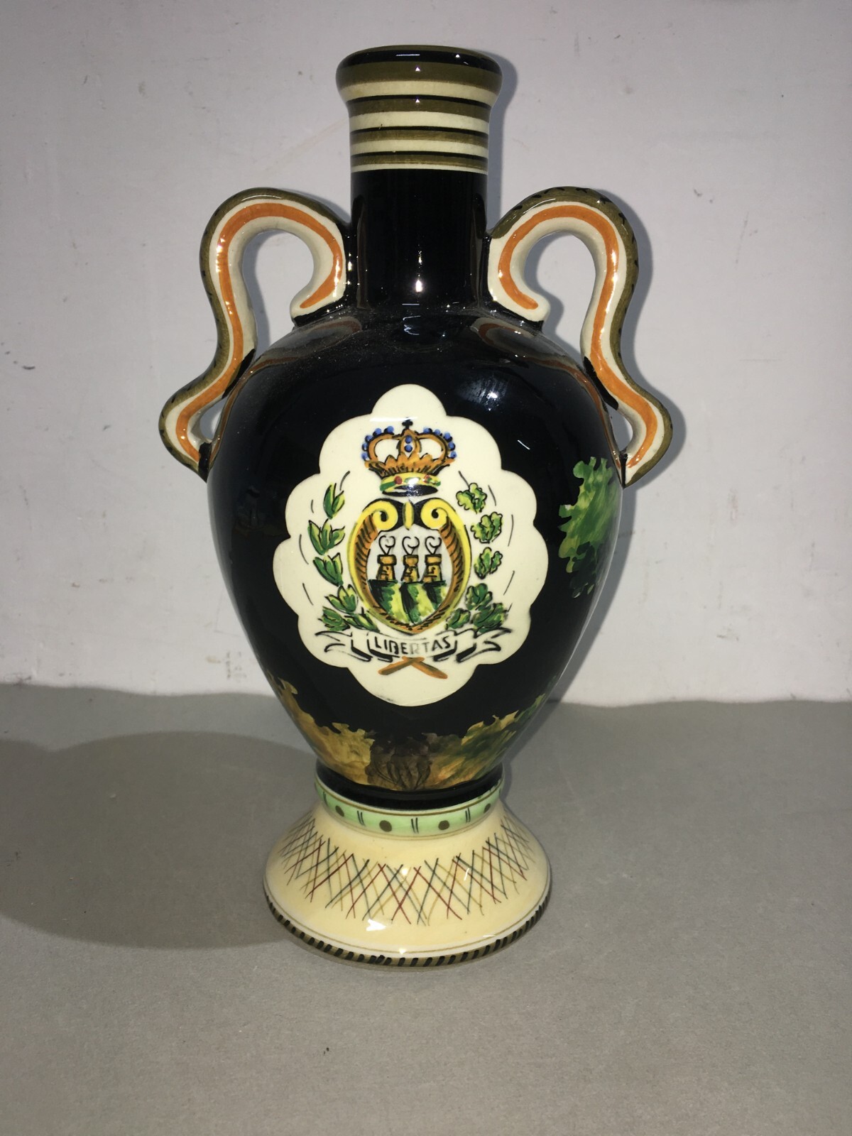Bottiglia Decorata In Ceramica Marmaca, San Marino