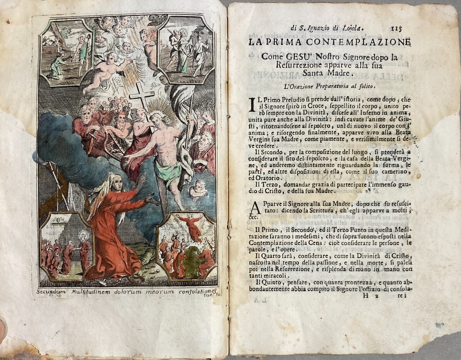 Esercizi Spirituali Di S. Ignazio Di Lojola, Venezia, G. Radici, 1737