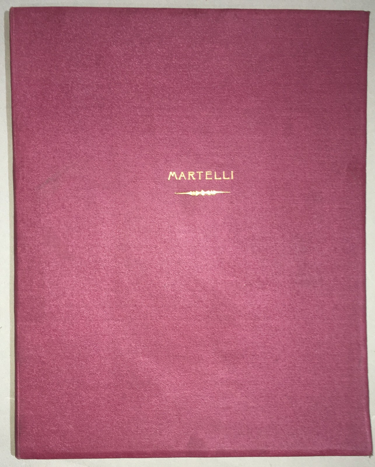 Araldica: Genealogia Della Famiglia Martelli Con Stemma Dipinto