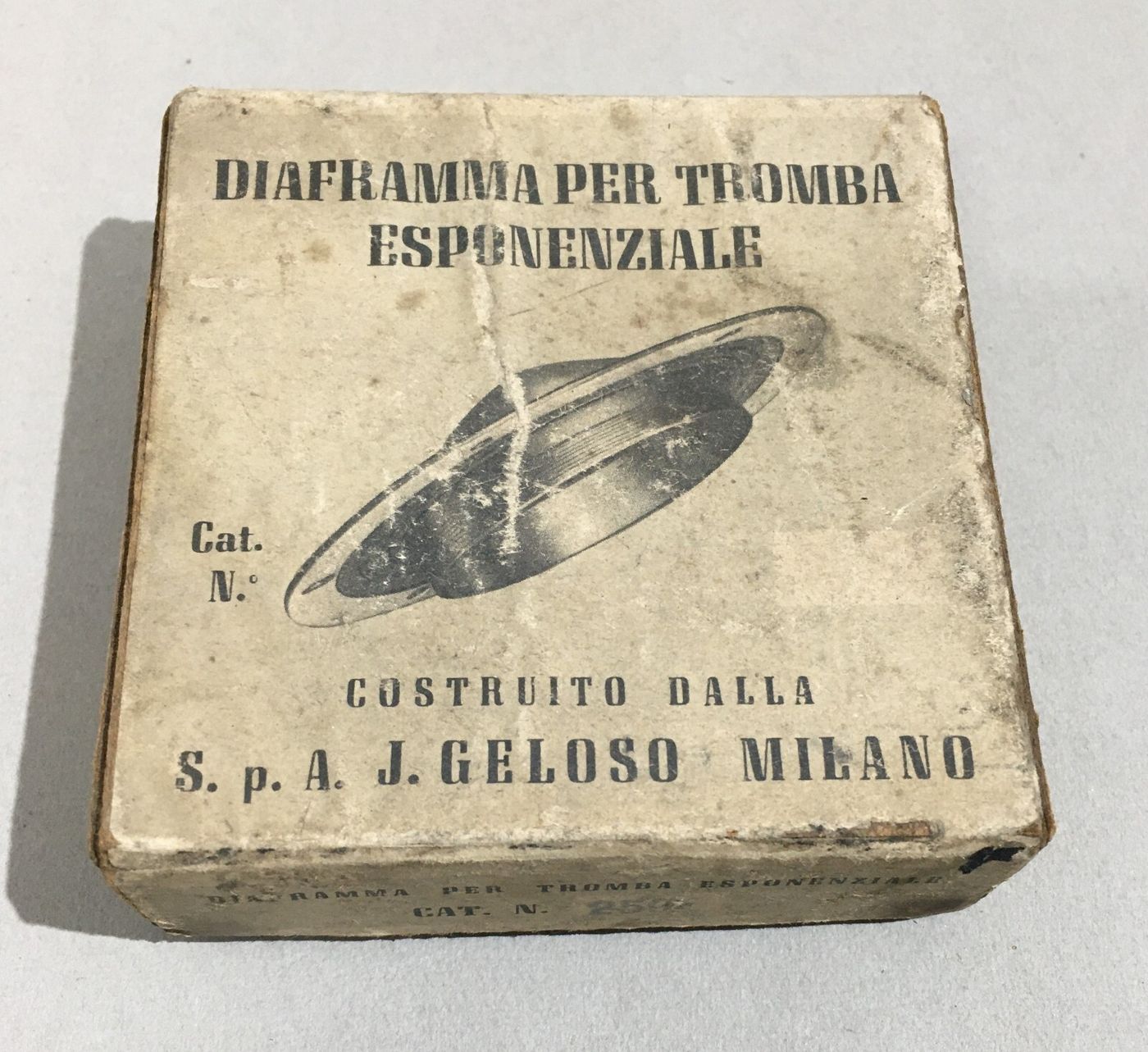 Tecnica Radiotecnica: Diaframma Per Tromba Esponenziale Geloso (pubblicitaria)