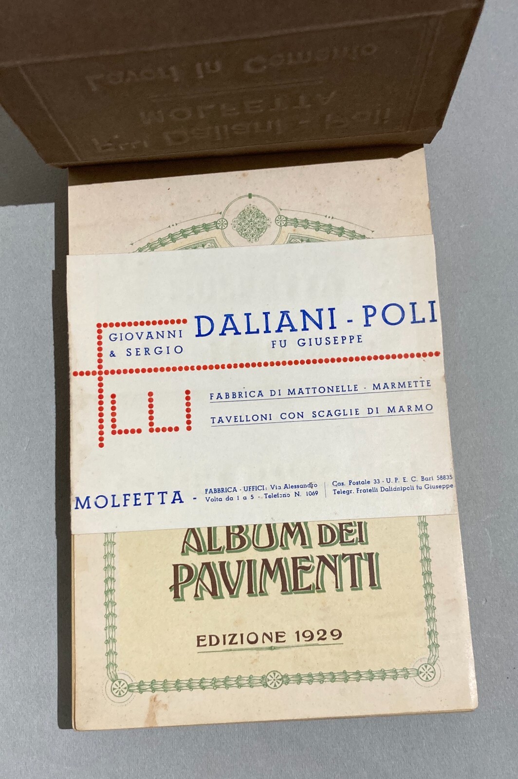 Puglia   Molfetta   Arti Decorative Del '900   Pavimenti   Mattonelle   Daliani Poli   1929