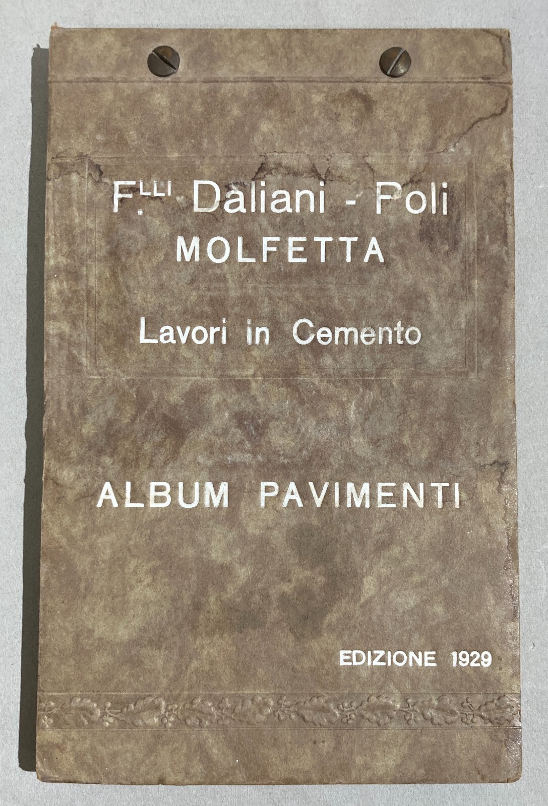 Puglia   Molfetta   Arti Decorative Del '900   Pavimenti   Mattonelle   Daliani Poli   1929