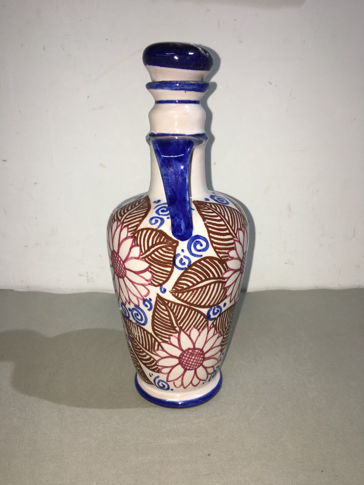 Arte Della Ceramica: Bottiglia Decorativa In Ceramica Di Faenza (Castellini E Masini) Per Luxardo (Zara)