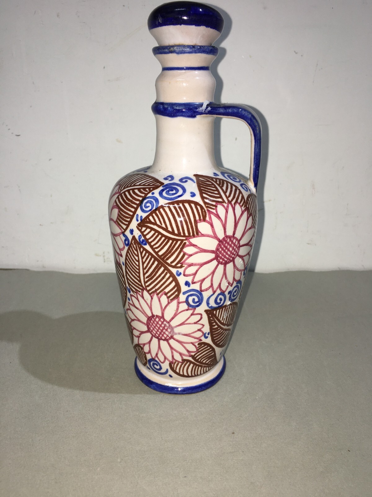 Arte Della Ceramica: Bottiglia Decorativa In Ceramica Di Faenza (Castellini E Masini) Per Luxardo (Zara)
