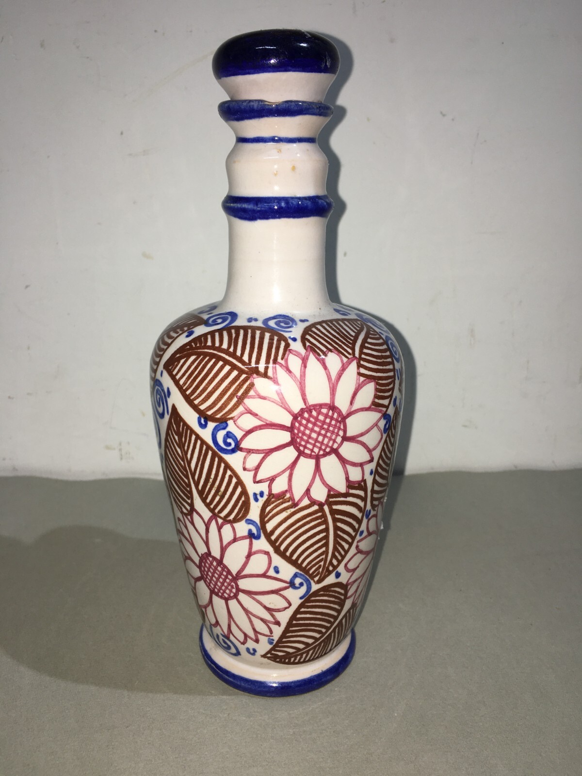 Arte Della Ceramica: Bottiglia Decorativa In Ceramica Di Faenza (Castellini E Masini) Per Luxardo (Zara)
