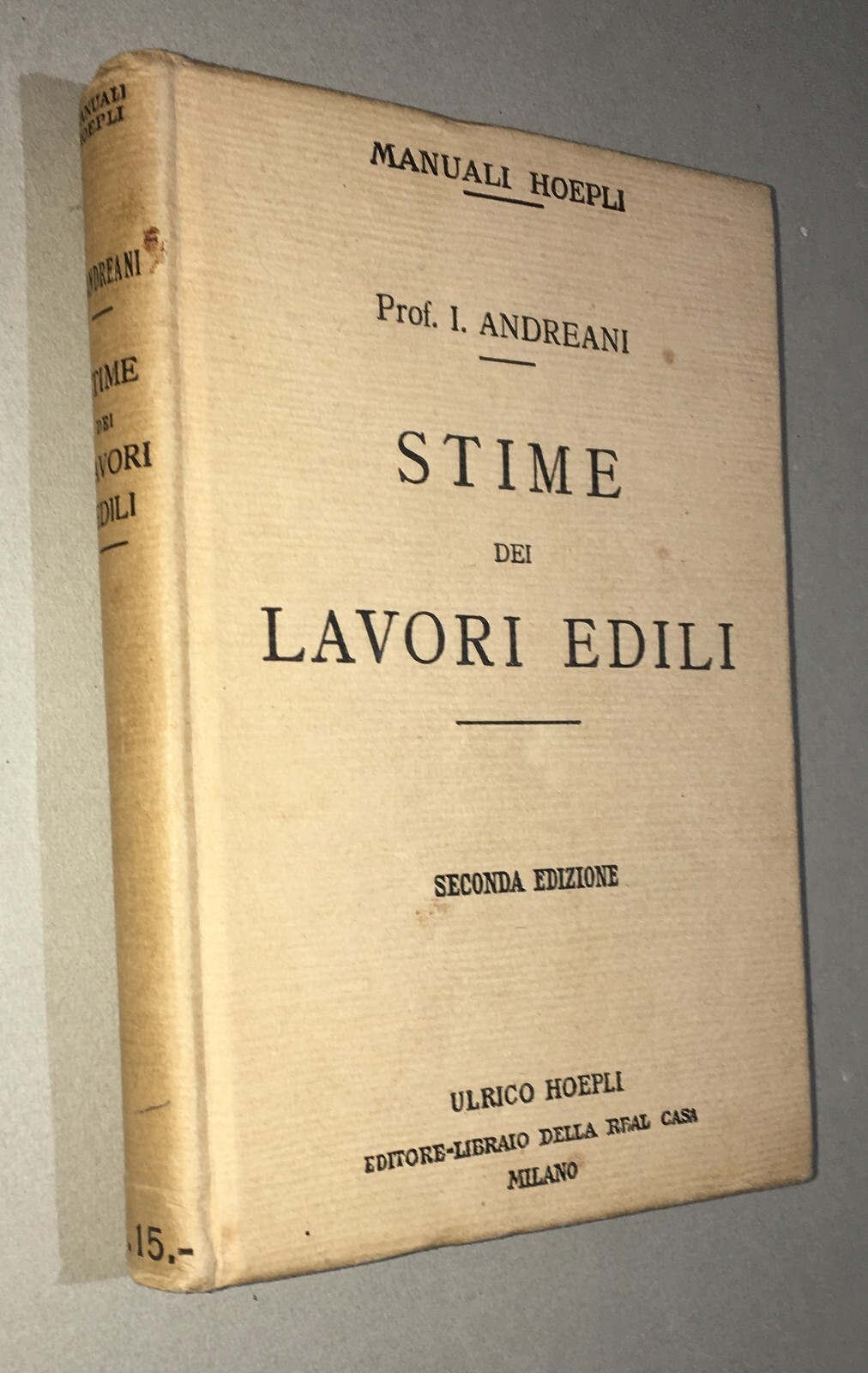 Ingegneria, Edilizia, Tecnica, Costruzioni: Stime Dei Lavori Edili   Andreani   Hoepli