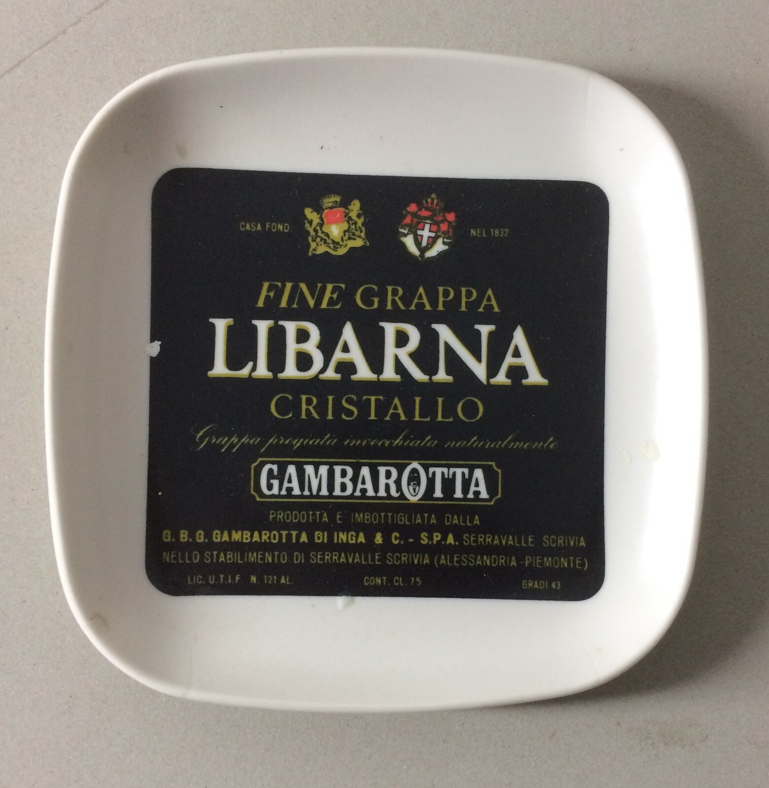 Distilleria Liquori Grappa Libarna, Gambarotta, Serravalle Scrivia, Pubblicitaria