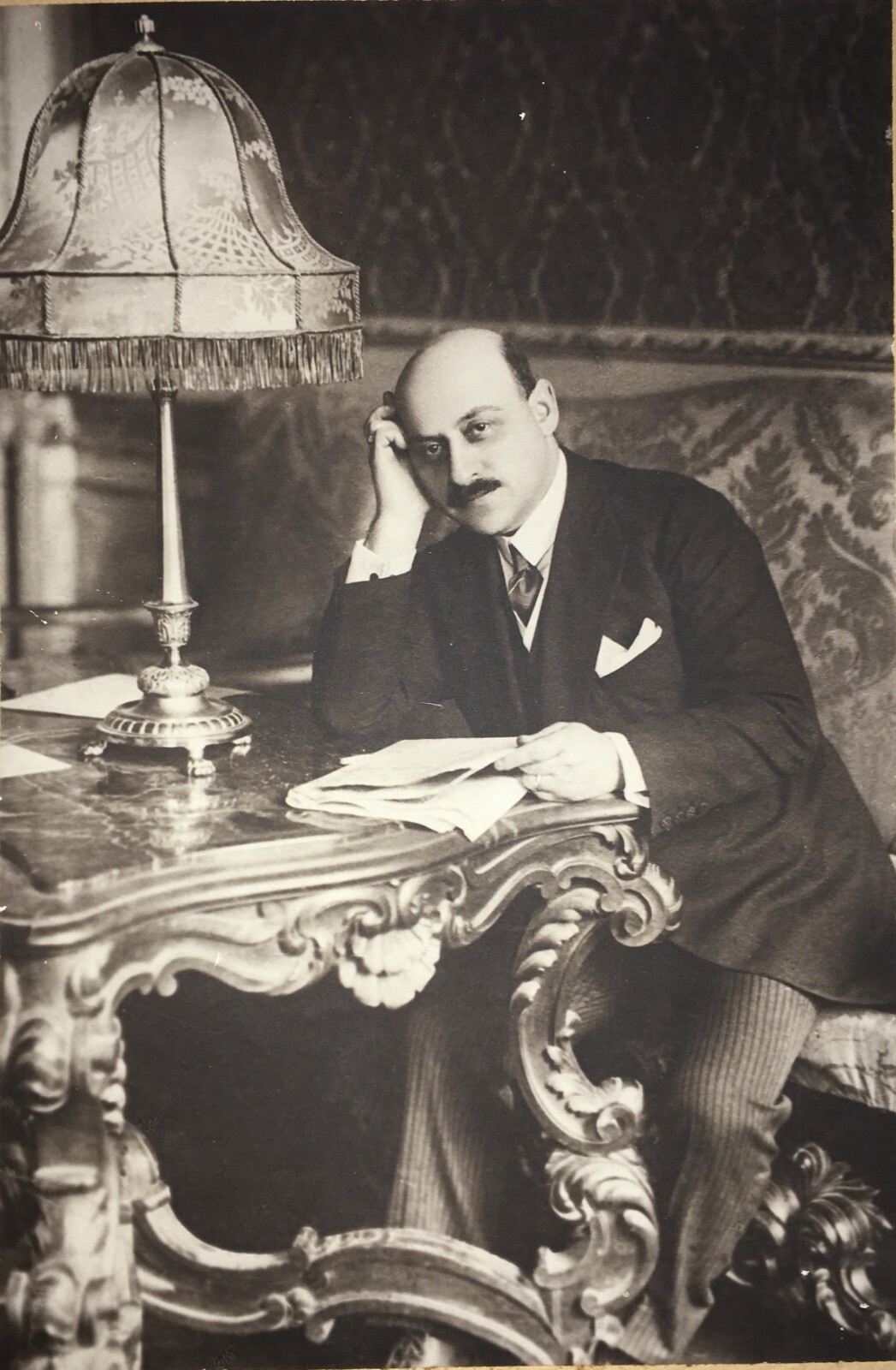Ritratto Di Giuseppe Melli: Fotografia d'Epoca