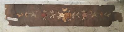 Ebanisteria E Artigianato Del Legno: Due Fogli Intarsiati Con Motivi Floreali