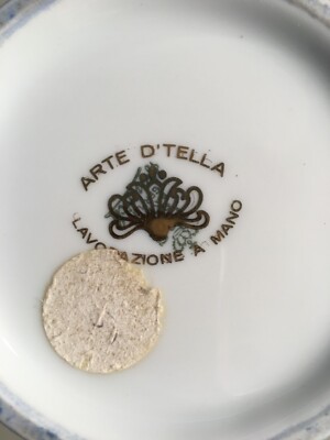 Decorativo Soprammobile: Vaso Con Artistici Decori Floreali E Uccelli