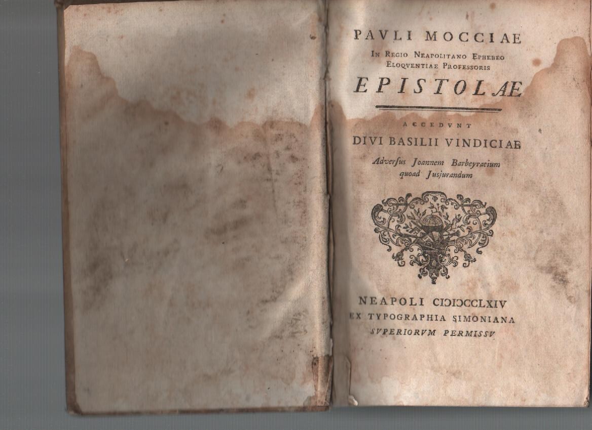 Paolo Moccia   Lettere: Leoni, Latilla, Spinelli, Di Sangro, Carafa, Scarano, Danza, Noja