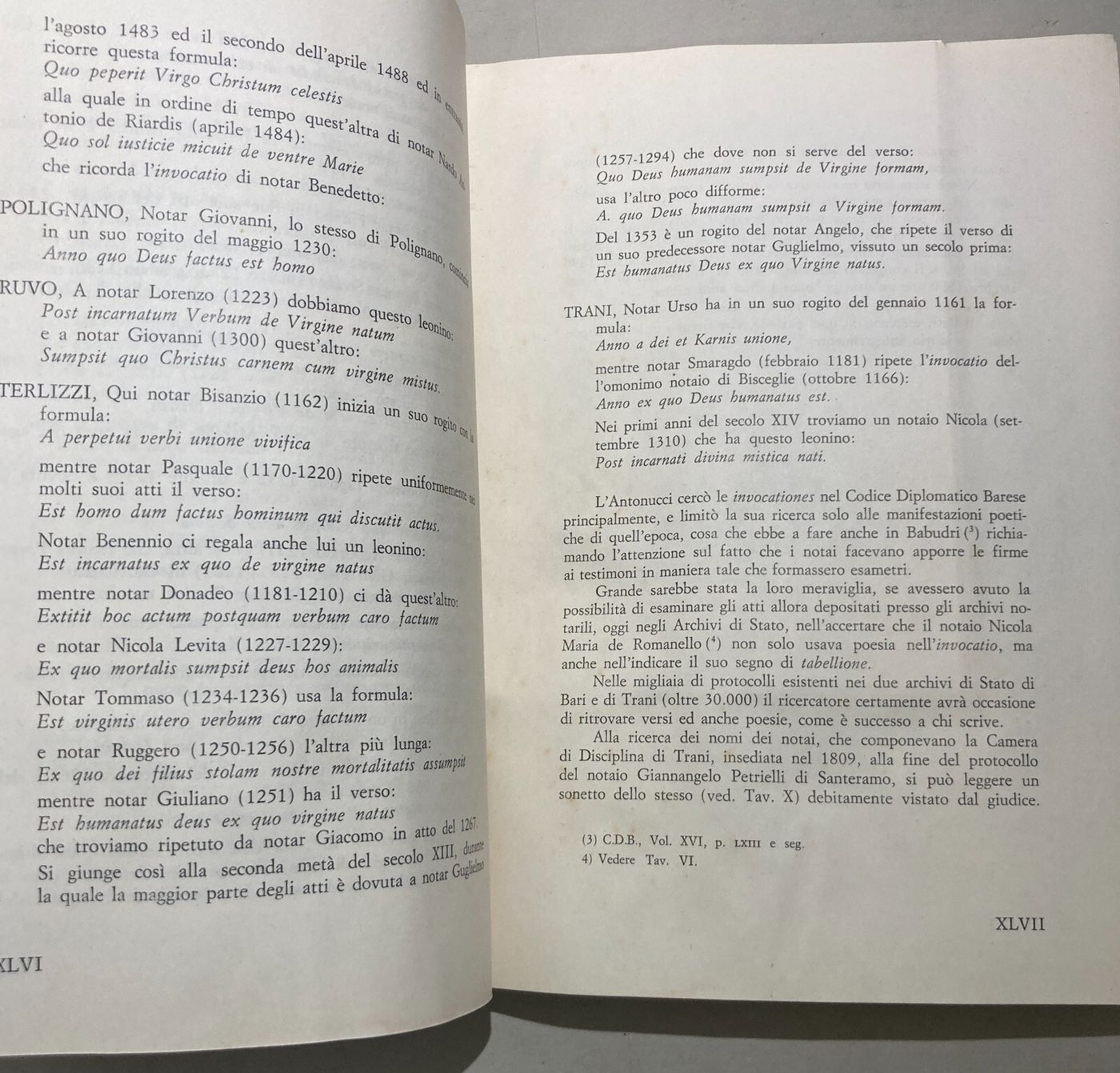 I Notai Di Terra Di Bari: Testimonianze Per La Storia Del Notariato   Vito Tangorra   1977