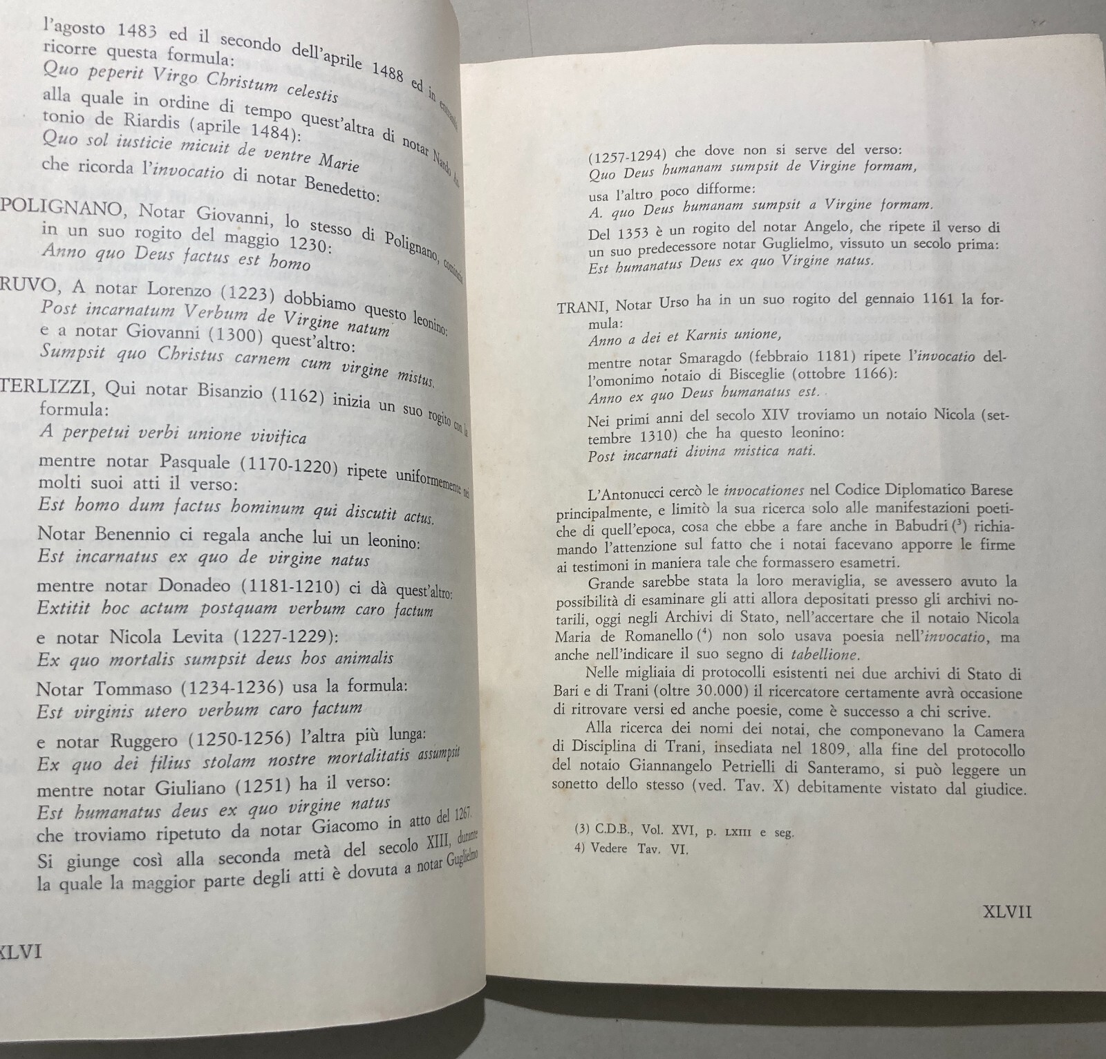 I Notai Di Terra Di Bari: Testimonianze Per La Storia Del Notariato   Vito Tangorra   1977
